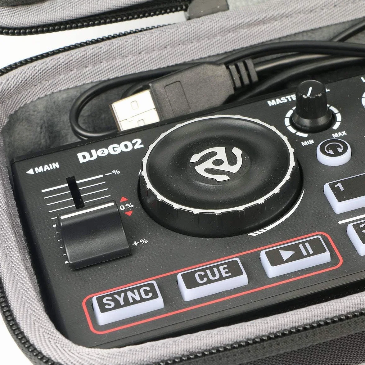 co2CREA torba do przechowywania podróżna twarda obudowa do Numark DJ2GO2 / DJ2GO2 dotykowa ultra przenośny kontroler DJ (tylko etui, etui)