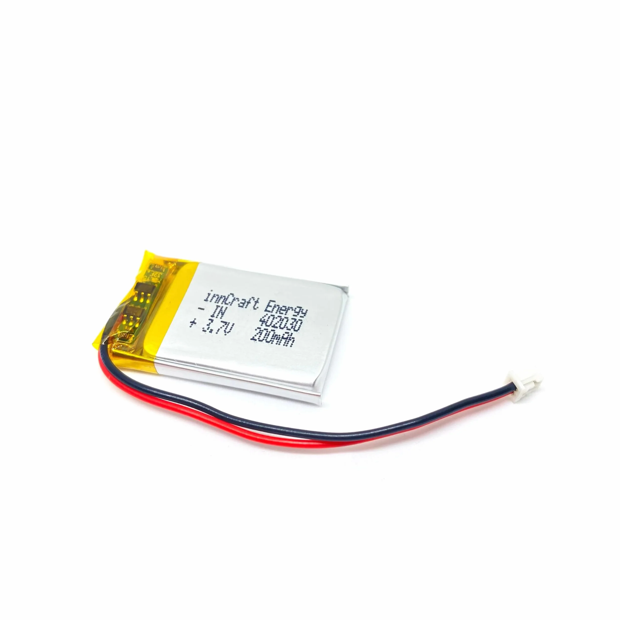 Akumulator Litowo Polimerowy innCraft Energy 200mAh 3.7V, 30x20x4 Model 402030 2P Molex 51021-020 1.25mm konektor