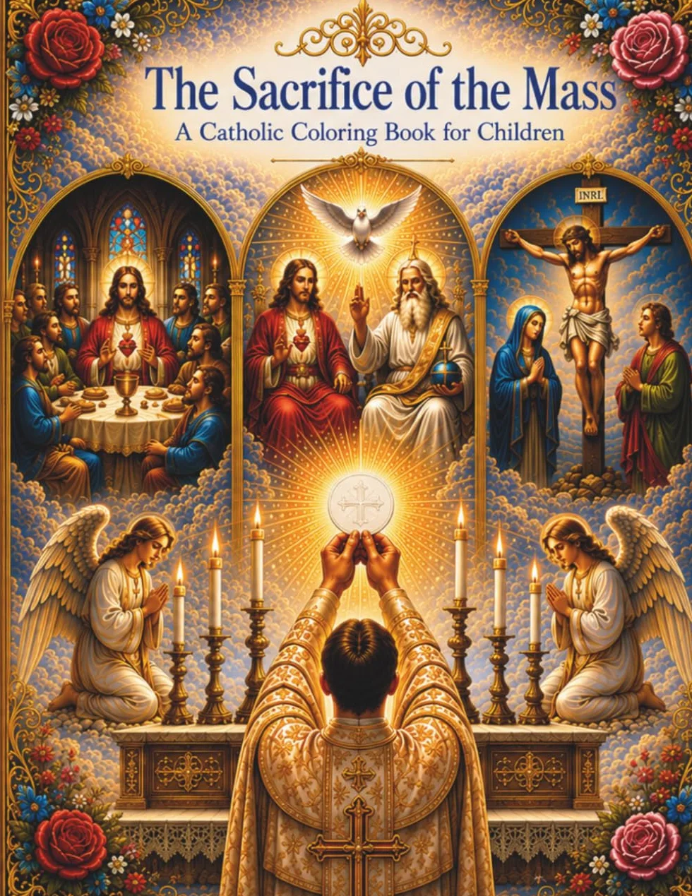 The Sacrifice of the Mass: A Catholic Coloring Book for Children