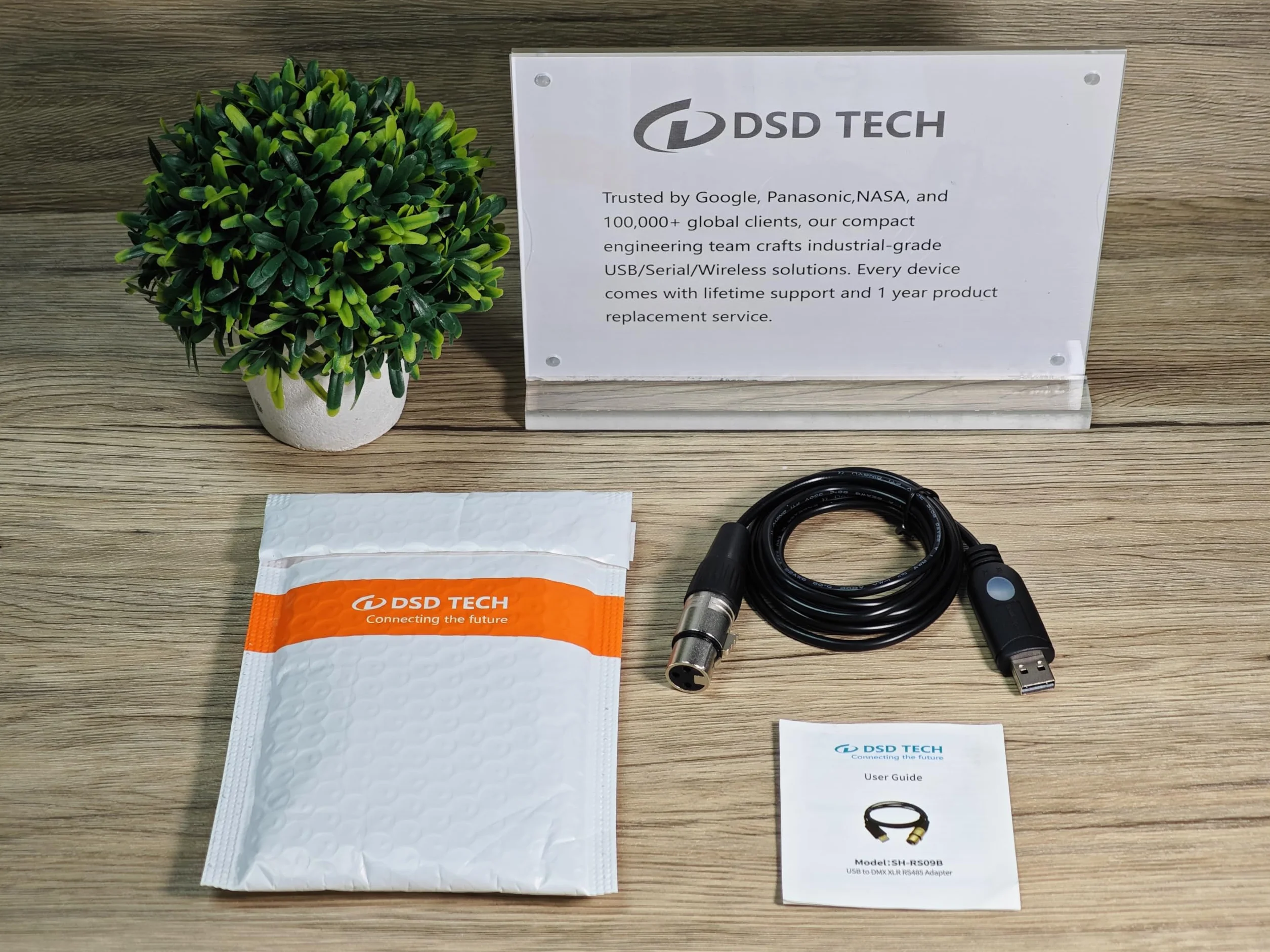 DSD TECH interfejs USB do DMX z układem FTDI 5.9FT