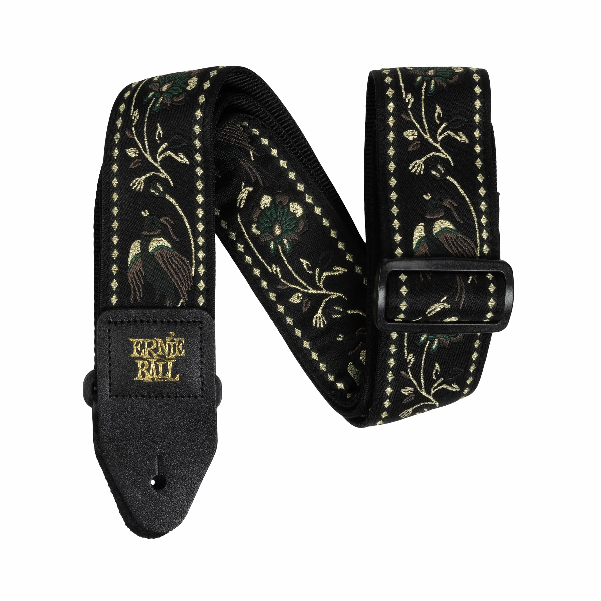 Ernie Ball Klasyczny Pasek do Gitary/Basu Jacquard - Black Pleasant Pheasant