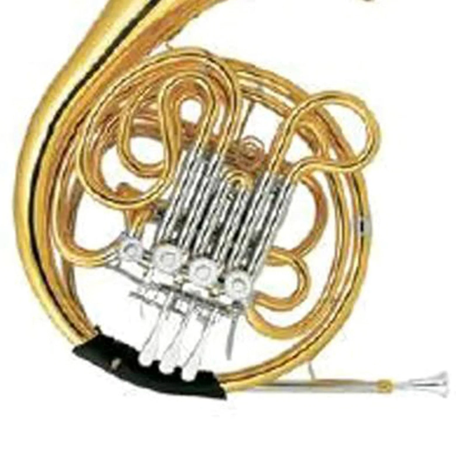 Róg Francuski Instrumenty Muzyczne Profesjonalne Wykonanie Złoty Lakier F Bb Klucz Podwójny Róg Francuski