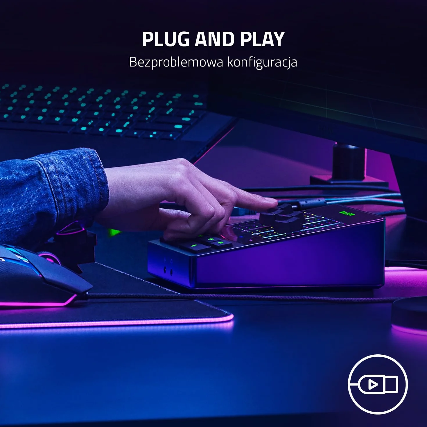 Razer Audio Mixer 4-kanałowy analogowy mikser audio z XLR czarny