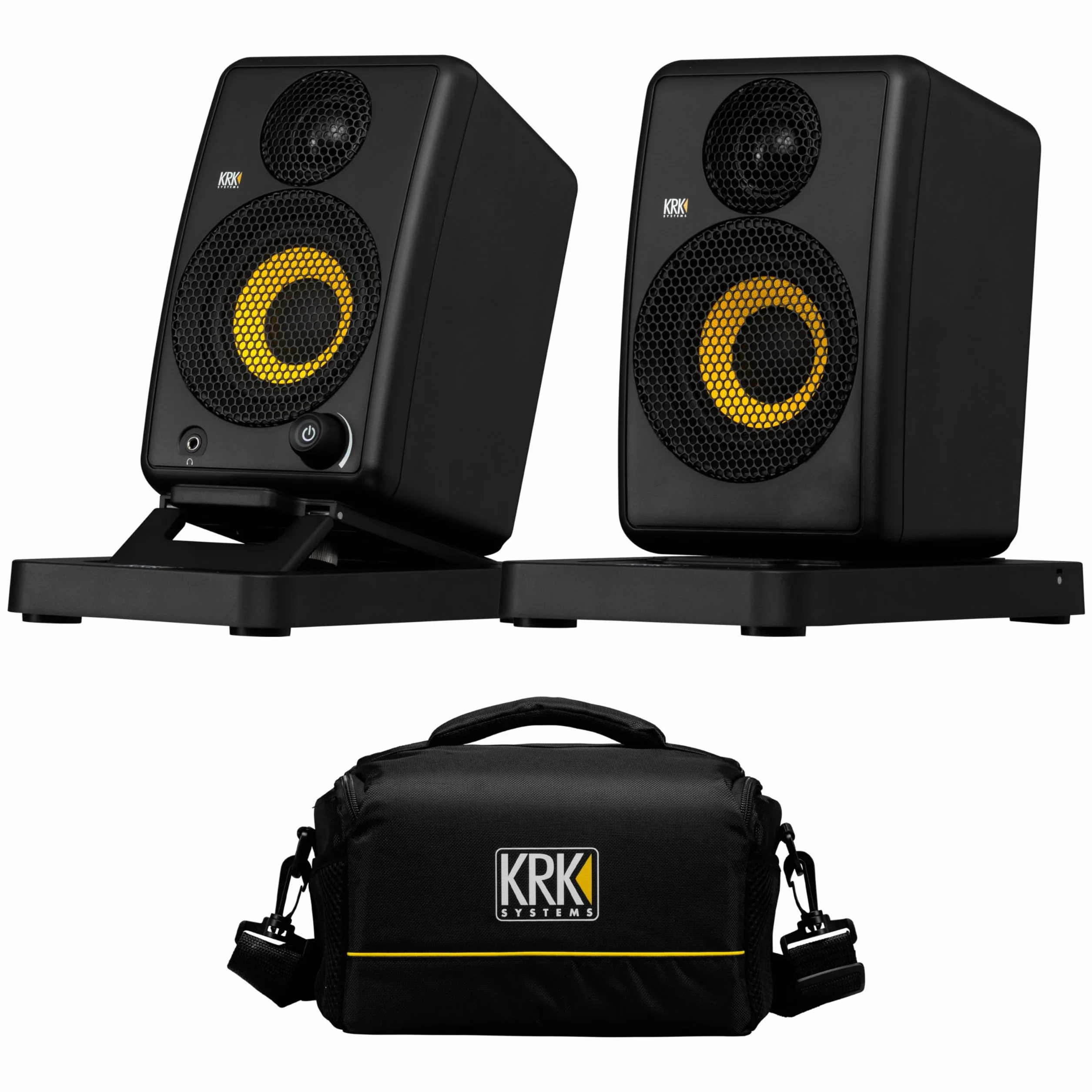KRK GoAux 3 (czarny/żółty) - Aktywny monitor studyjny