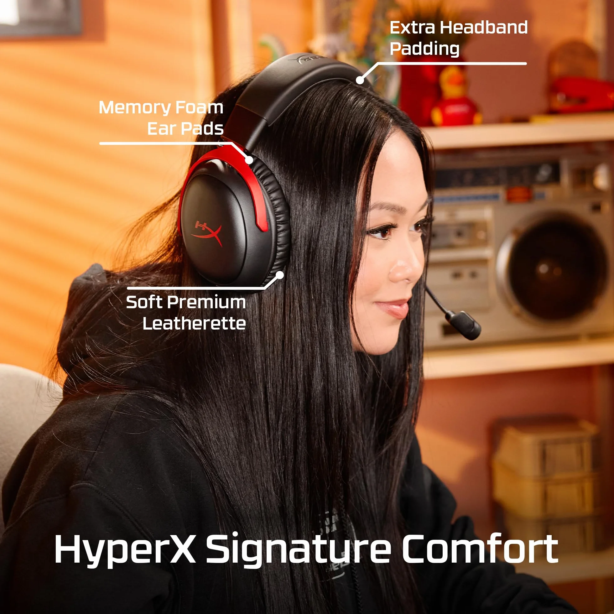 HyperX Cloud III S – bezprzewodowy zestaw słuchawkowy do gier, multiplatforma, 2,4 GHz, Bluetooth, czas pracy baterii do 120 godzin, 2,4 GHz, przetwornik nachylenia 53 mm, zdejmowany mikrofon 10 mm