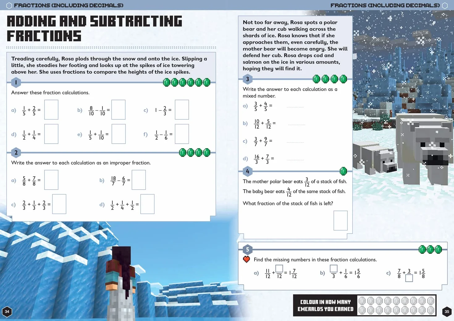 Minecraft Maths Ages 9-10: Official Workbook