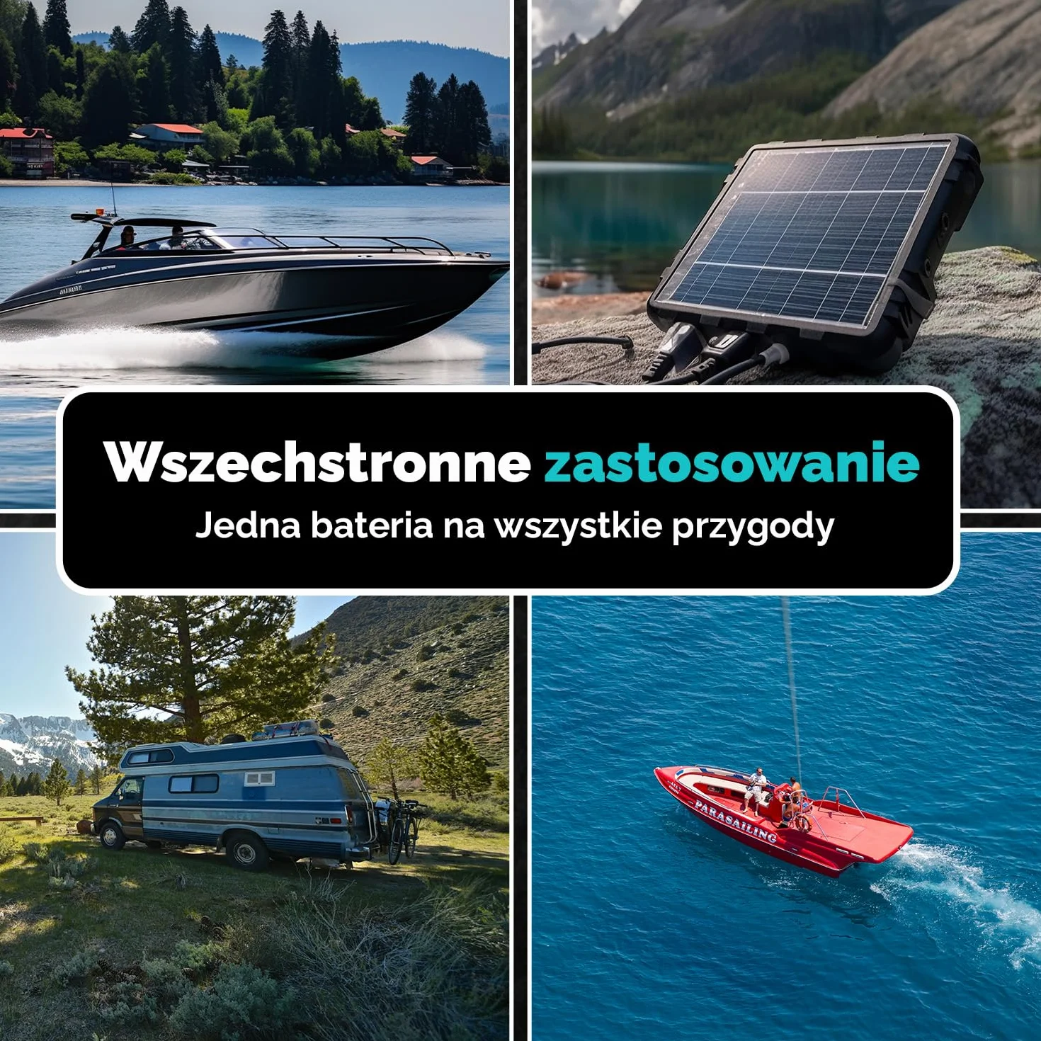 Bateria AGM 80Ah 12V – Akumulator Głęboko-Cykliczny Bezobsługowy do Kampera, Przyczepy, Łodzi, Movera, Systemów Solarnych i Zastosowań Off-Grid