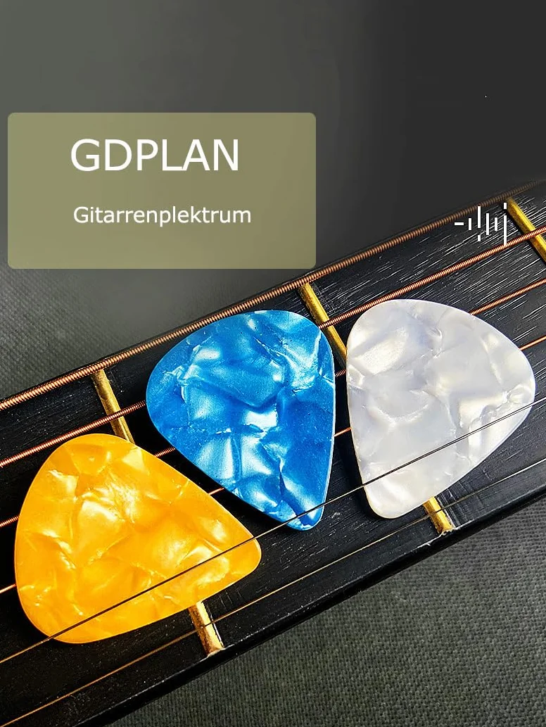 Kostki do gitary, 20 szt. plektronów gitarowych, celuloidowe kostki do gitary akustycznej, elektrycznej, basowej, 0,46 mm/0,71 mm/0,81 mm/0,96 mm