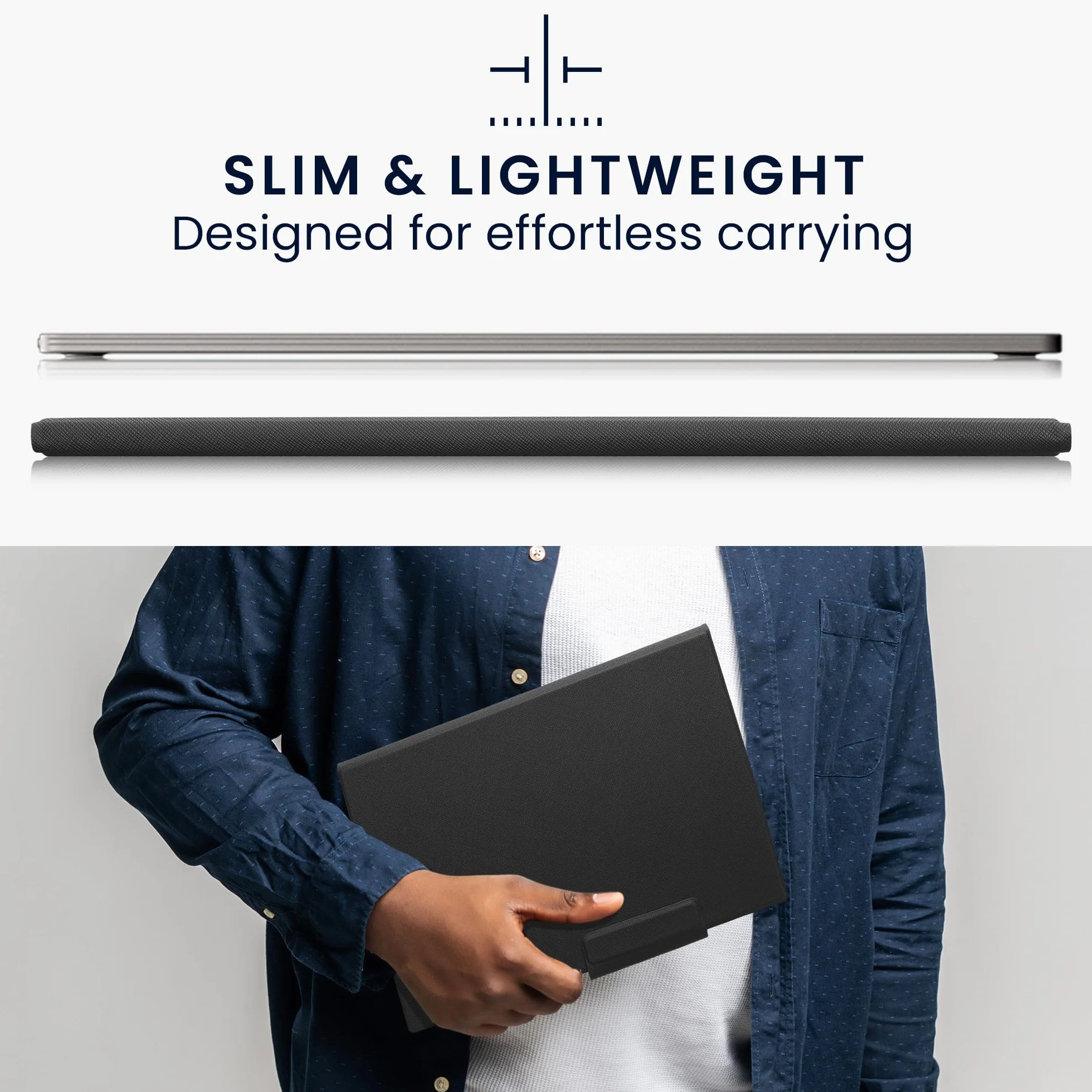 kwmobile Etui na tablet kompatybilne z Remarkable Paper Pro Cover - lekkie etui ze skóry PU z zamknięciem magnetycznym - czarne