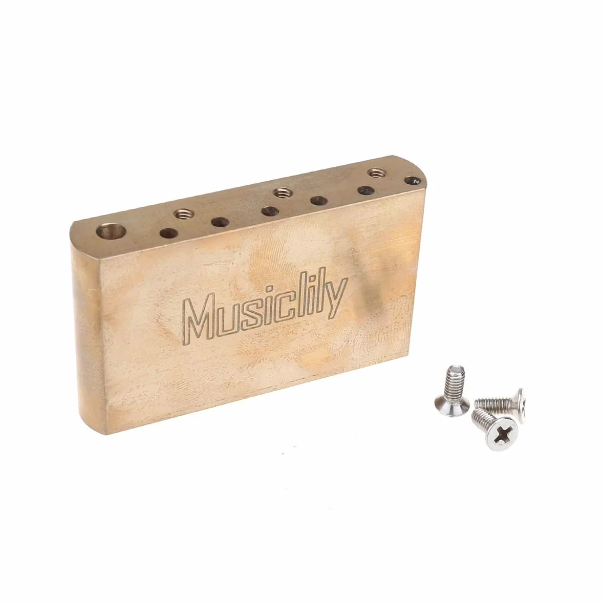 Musiclily Ultra 10.5mm Mosiężny 42mm Standardowy Blok Tremolo do Gitary Elektrycznej Mexico Fender Strat i Squier Classic Vibe