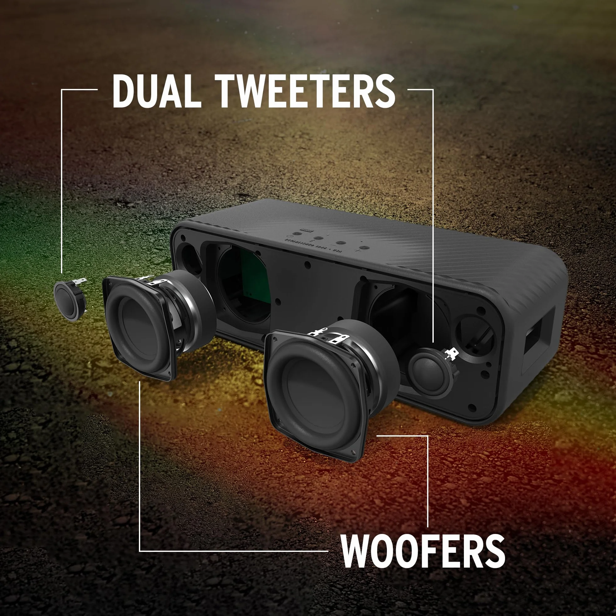 Klipsch Detroit, przenośny głośnik bluetooth, czarny