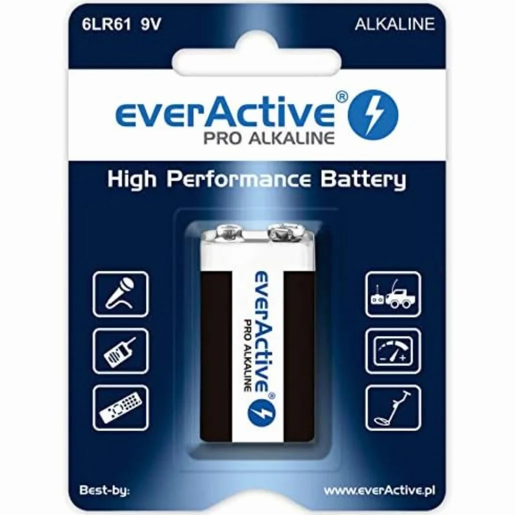 EverActive 6LR61 6F22 Bateria alkaliczna 9 V