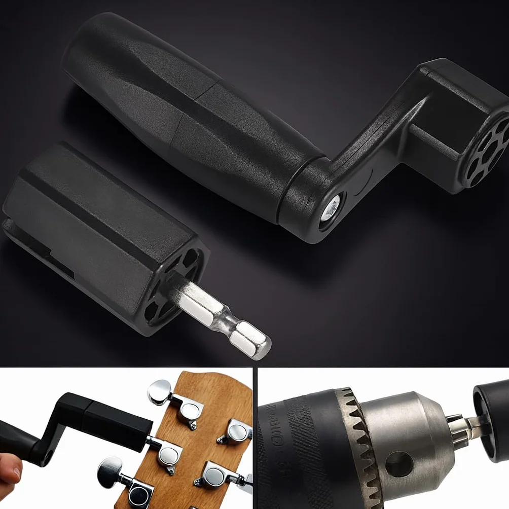 Nawijacz strun gitarowych, 2 w 1, nawijacz strun gitarowych, mostek, kołek, śrubokręt, wiertło do gitary ludowej, elektrycznej, klasycznej, basowej, ukulele, banjo, mandoliny, akcesorium do wydajności