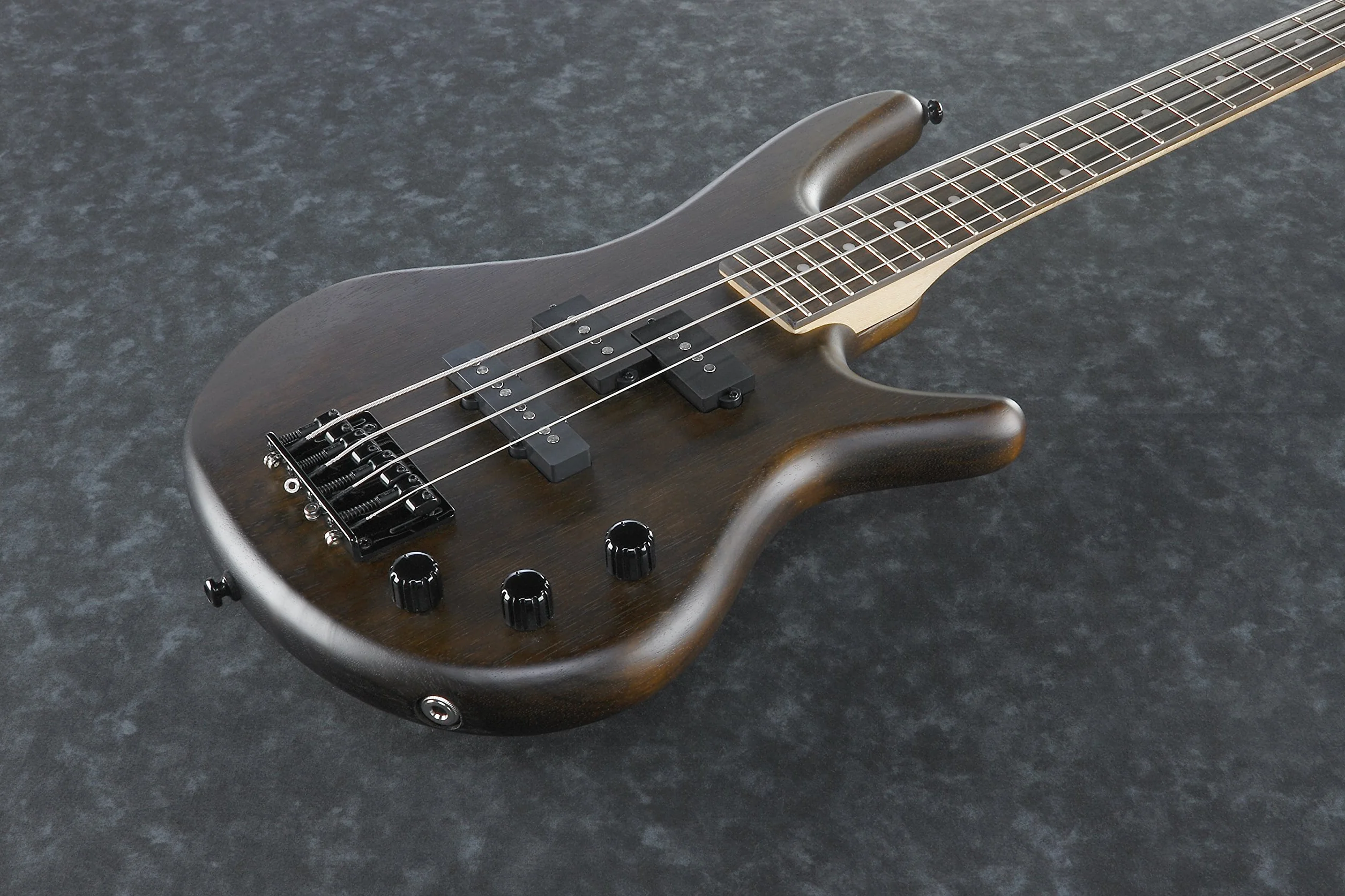 Ibanez GSRM20 GIO Series MiKro krótka skala elektryczna gitara basowa - orzechowe płaskie wykończenie, 3/4