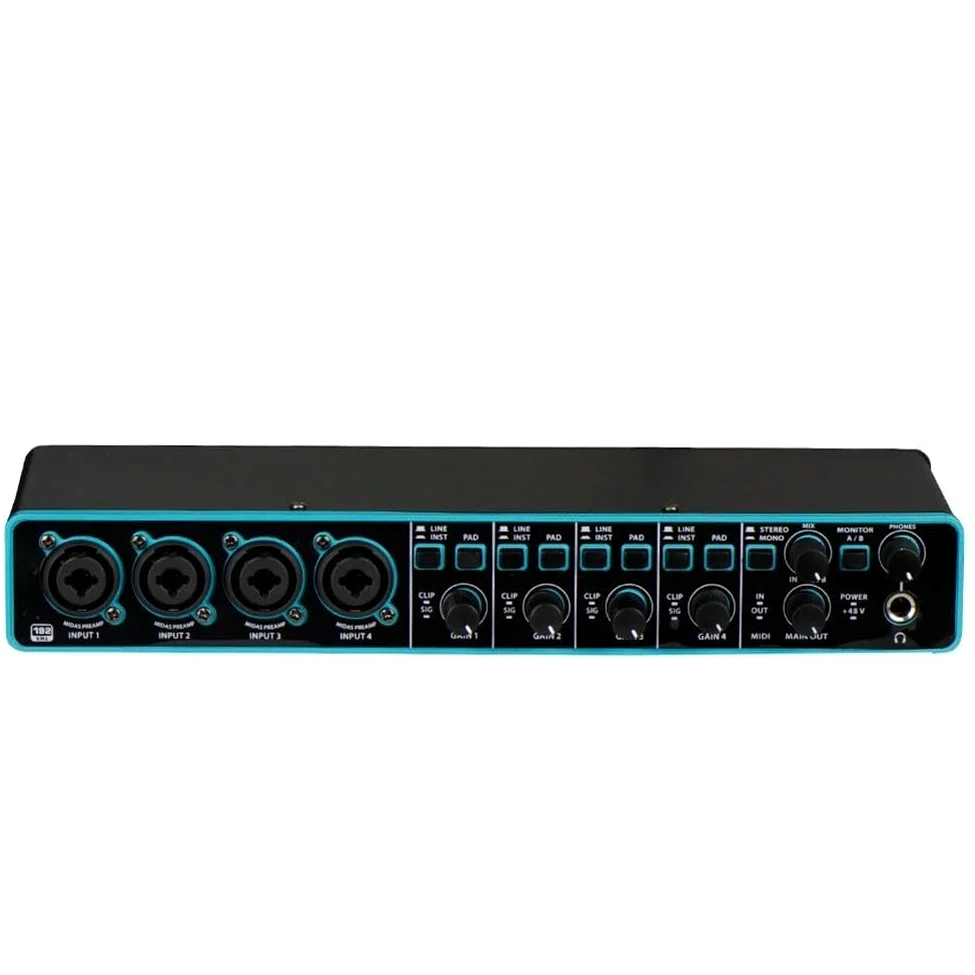 Kompaktowy mikser audio USB 4 x 4 karta dźwiękowa ze zintegrowanym przedwzmacniaczem do przenośnego nagrywania studyjnego i domowego