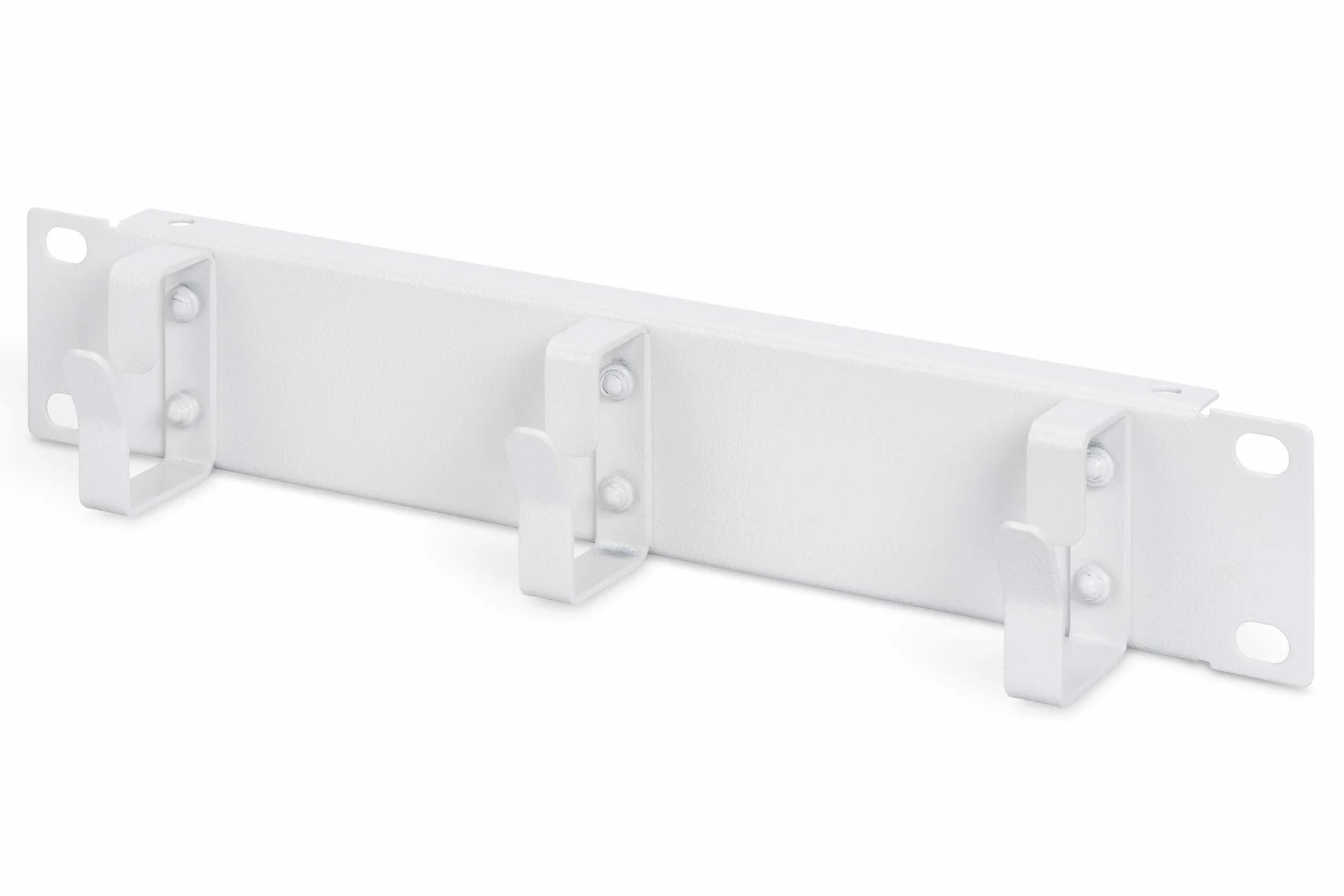 DIGITUS Panel rozgałęziający kable - 10 cali - 1RU - 3 uchwyty prowadzące - Do kabli krosowych w szafie sieciowej - Szary