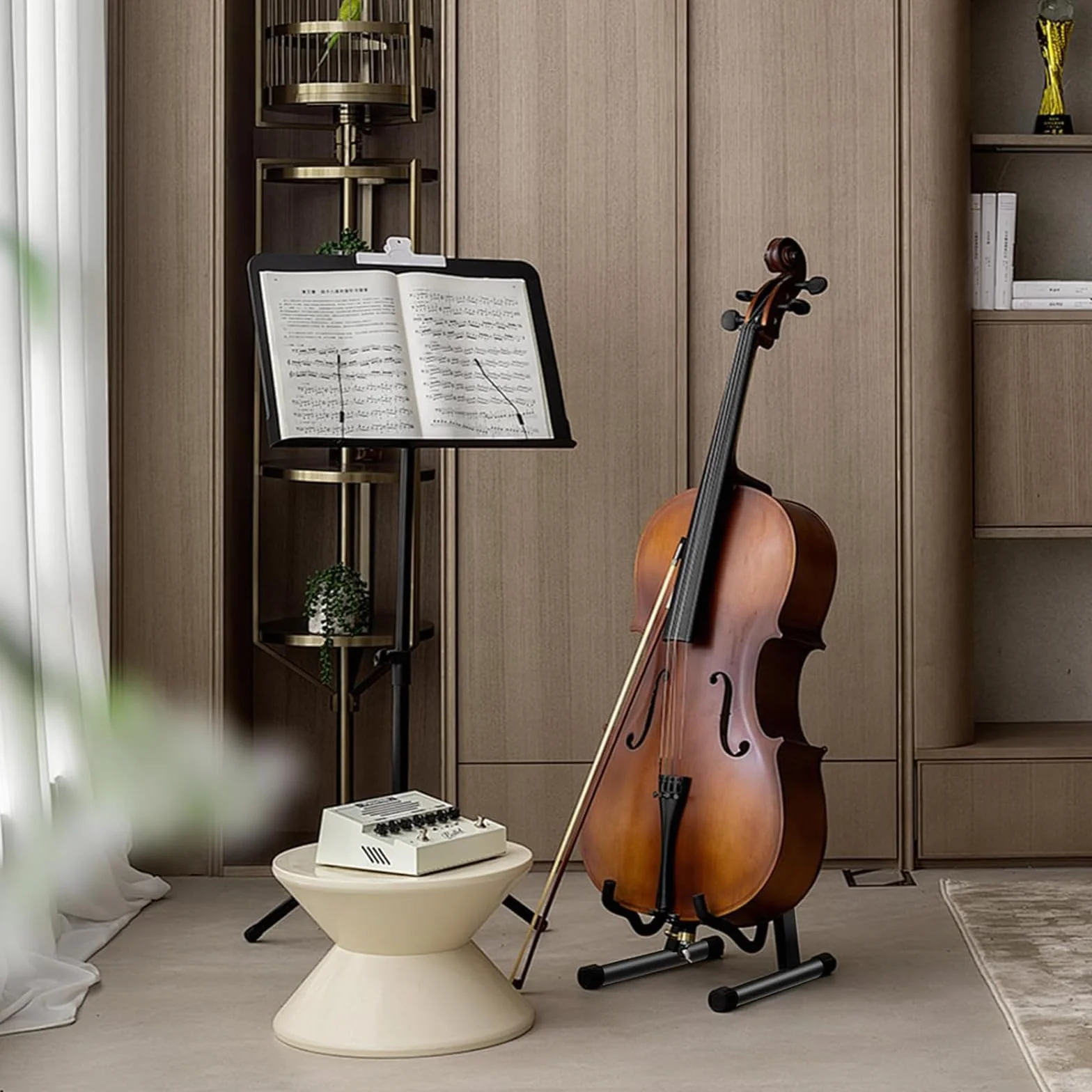 Uniwersalny Stojak na Gitarę Elektryczną, Bas, Wiolonczelę, Banjo - Składany Typu A Akustyczny i Podróżny