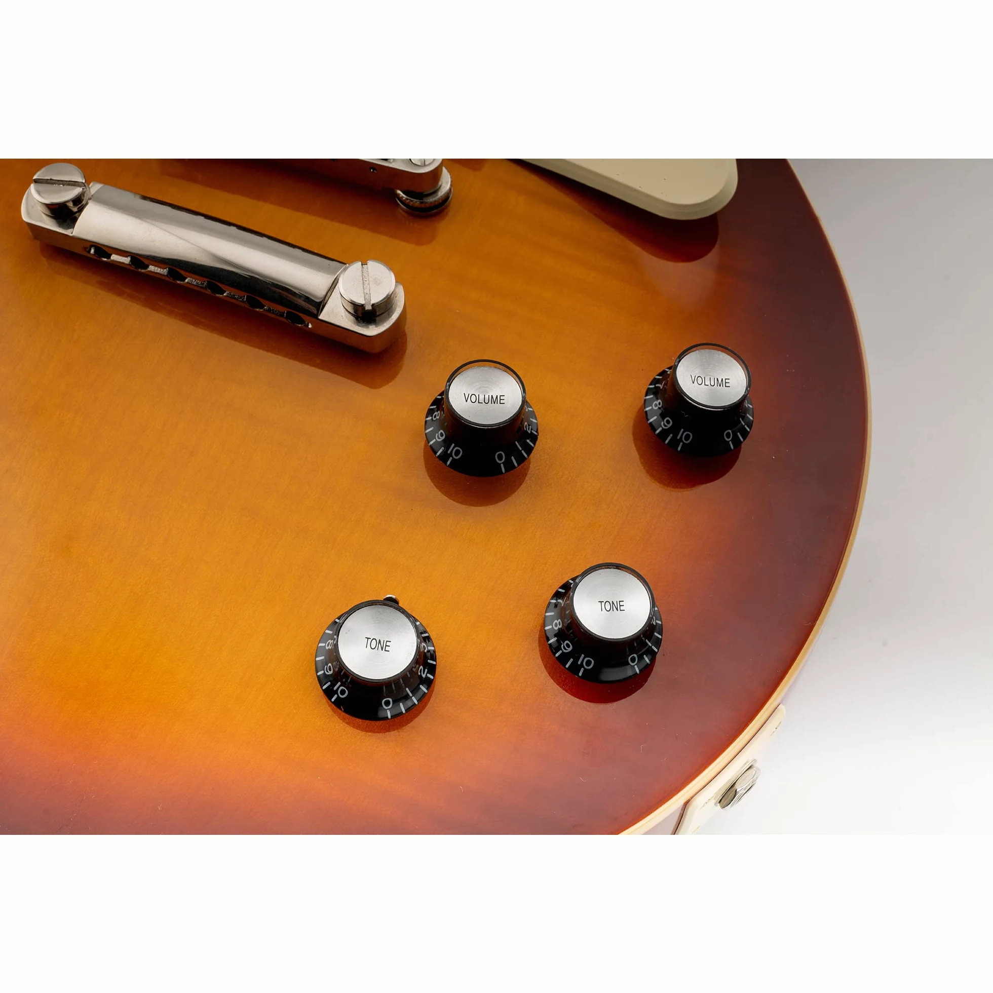 Musiclily Pro Inch Size Gitara Reflektor Gałki Top Hat Bell 2 Głośność 2 Gałki Tone Set