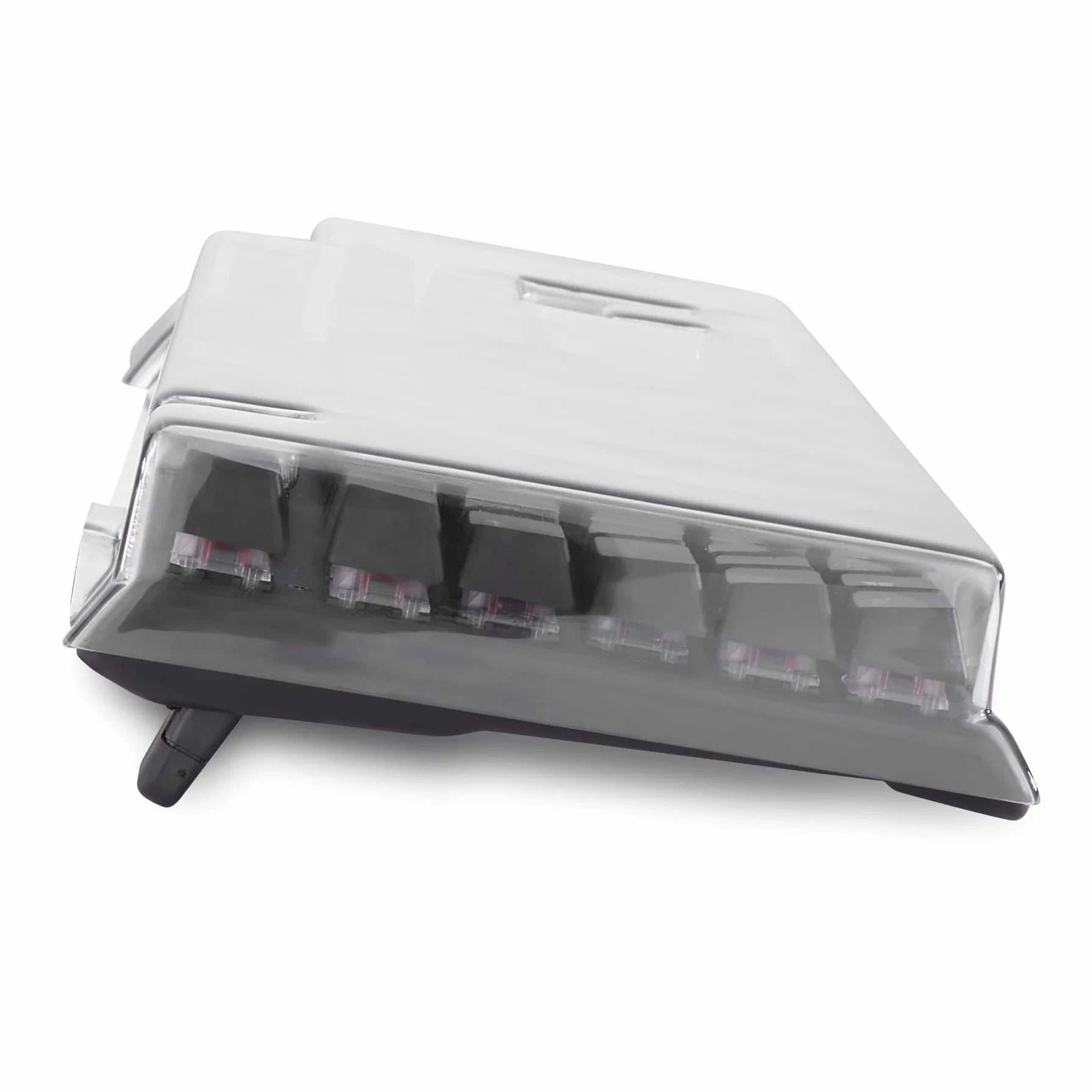 Decksaver Pokrowiec na klawiaturę serii SteelSeries Apex 7 i Apex Pro - Etui ochronne Smoke/Transparent Made in UK