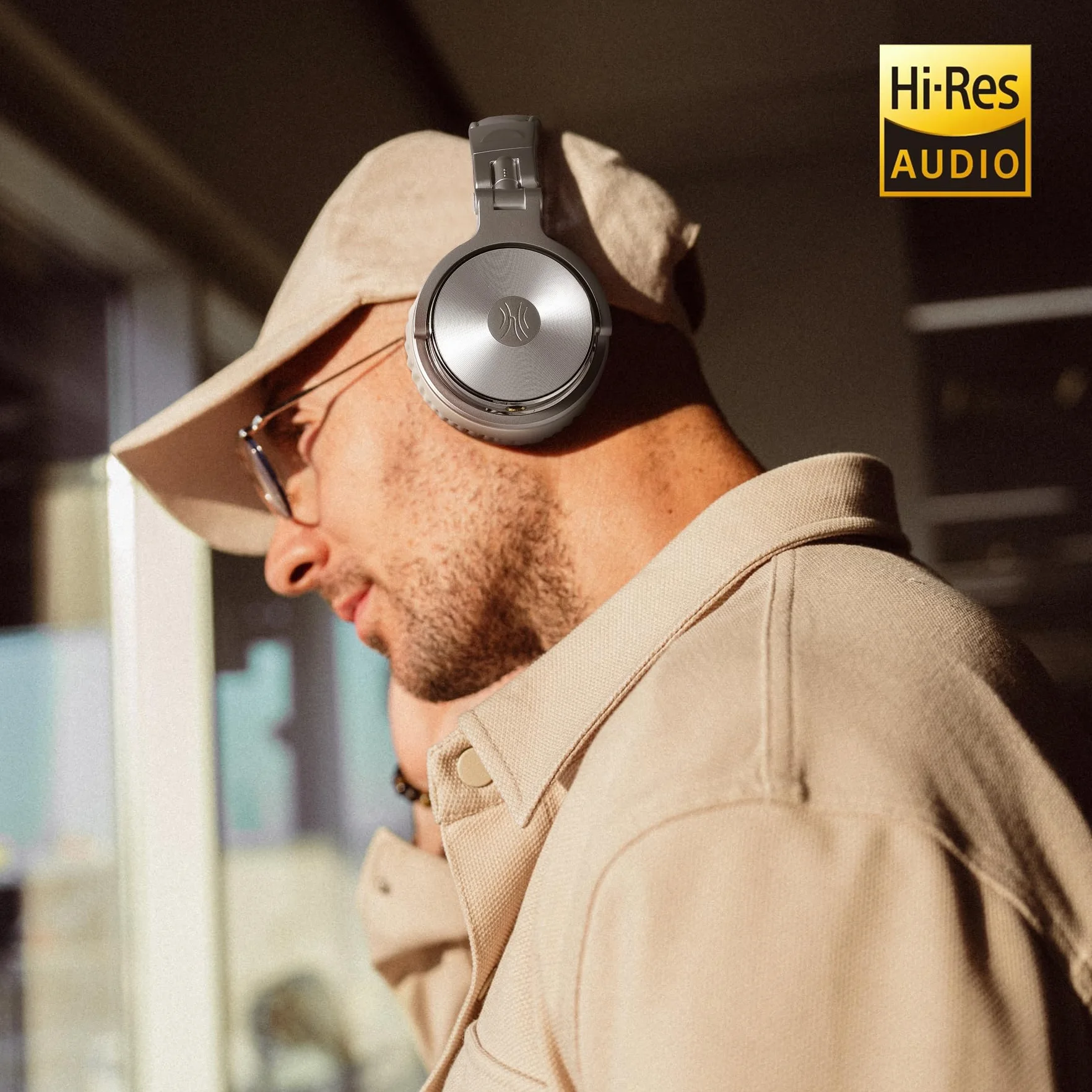 OneOdio Słuchawki nauszne z kablem, sterownik 50 mm, dźwięk basowy, jack 6,35 i 3,5 mm, Share-Port, zamknięte słuchawki DJ do studia, podcastów, monitora, telefonu komórkowego, komputera, MP3/4