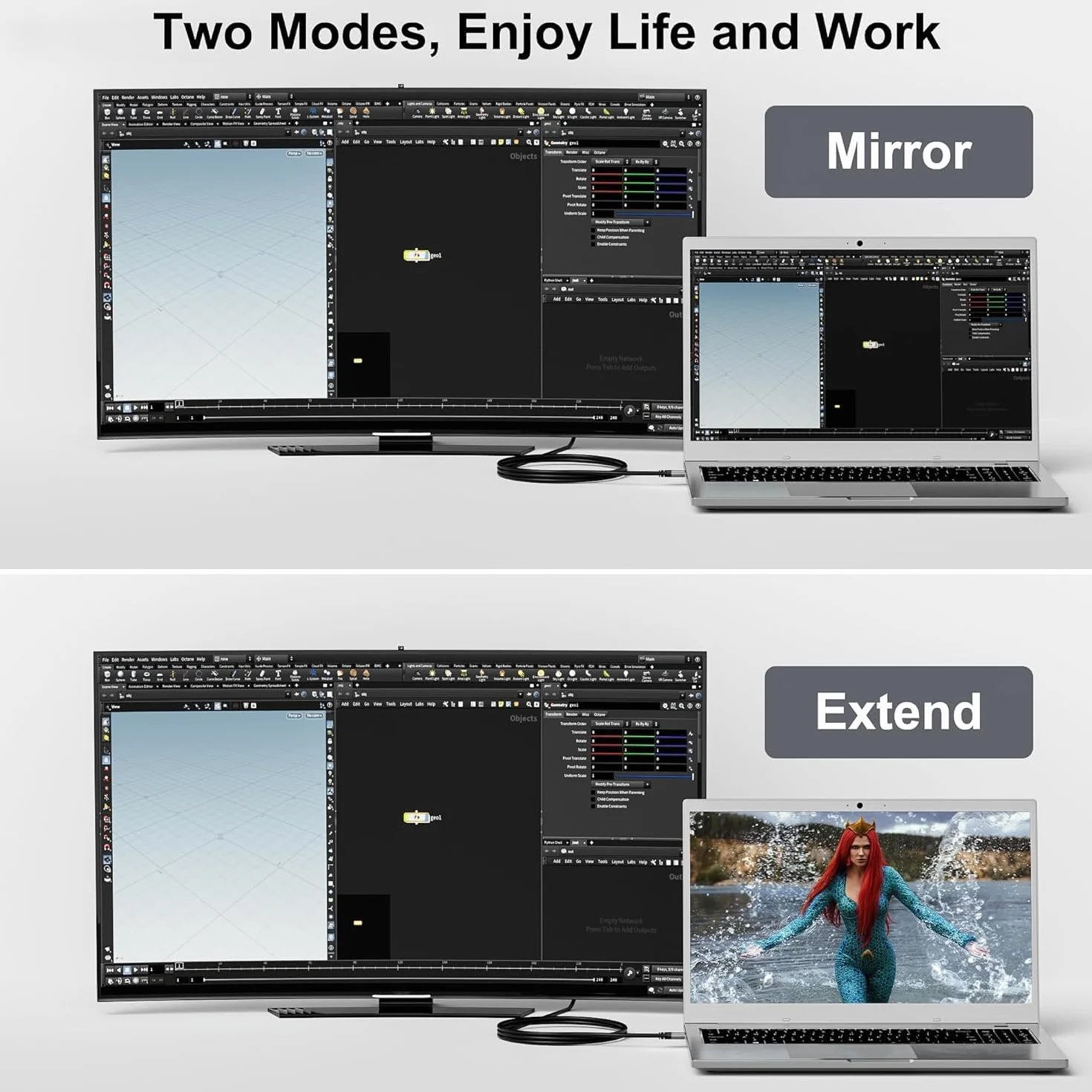 Kabel adaptera 4K HDMI na DVI 2 m, Full HD/1080p, dwukierunkowy kabel DVI (24+1) na HDMI, pozłacana wtyczka, kompatybilny z projektorem, laptopem, telewizorem, PC, odtwarzaczem DVD, z 5