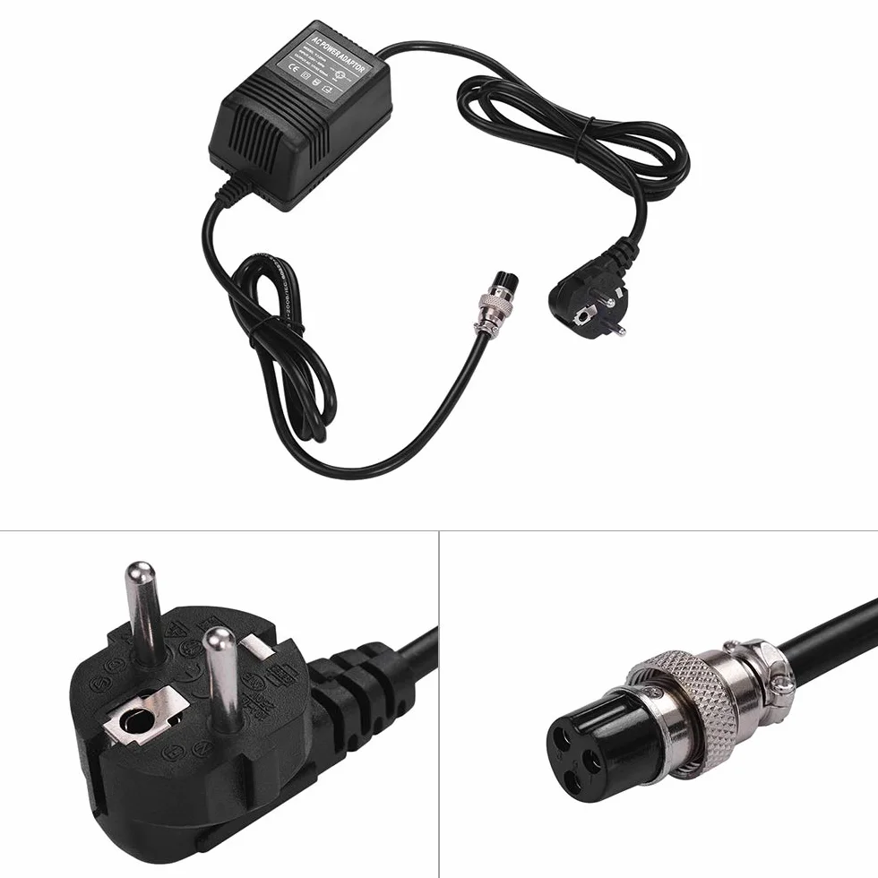 17V 420mA Konsola mikser Zasilacz Zasilacz 3-pinowe złącze Wejście 220V UE wtyczka do Yamaha MG16 / MG166CX / MG166C / F4 / F7 / 6FX, Stoły mikser