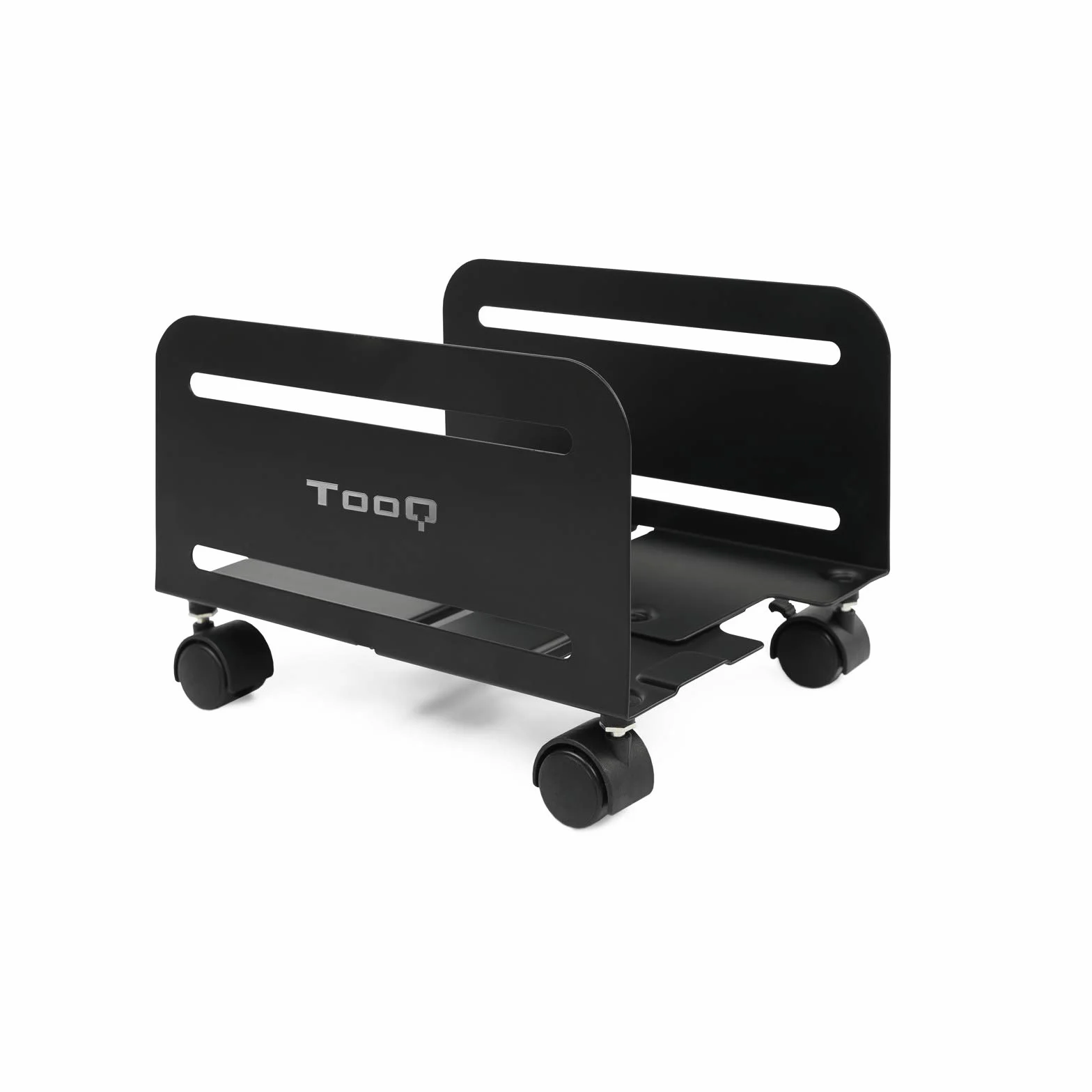 TooQ UMCS0004-B stojak podłogowy z kółkami procesora z metalu, o wadze do 10 kg, obsługuje wieże o szerokości od 119 mm do 209 mm, kolor czarny