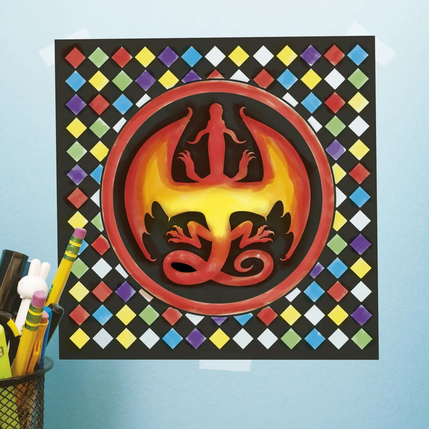 Wings of Fire Stained Glass Art Book