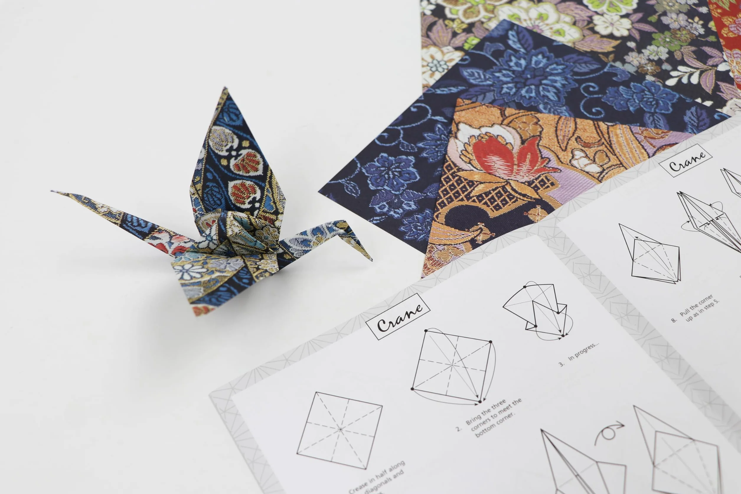 Origami Paper 500 sheets Kimono Flowers 6" (15 cm)