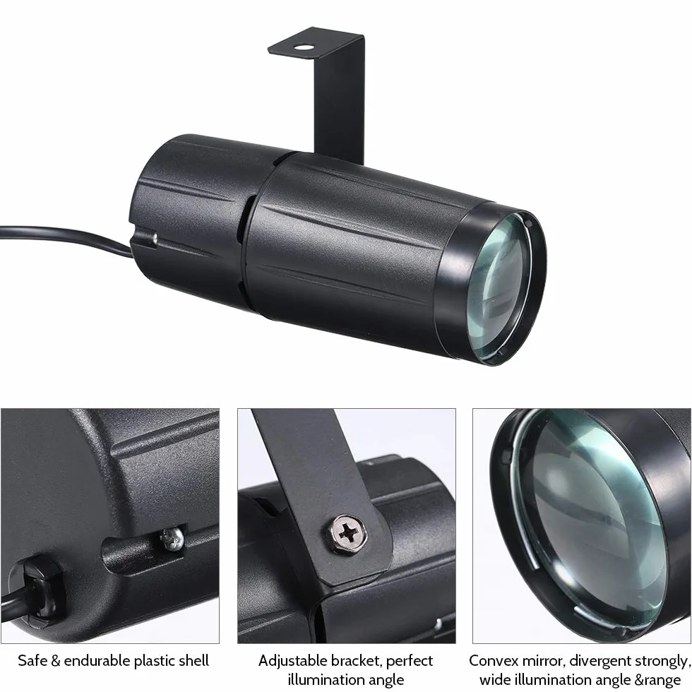 Lixada 1 10 W LED Pinspot Light, oświetlenie świąteczne