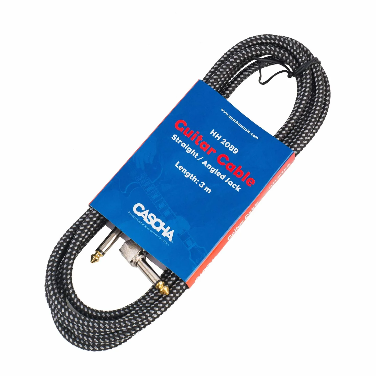 Guitar Cable 3 m (6,3 mm Straight Jack / 6,3 mm Angled Jack)