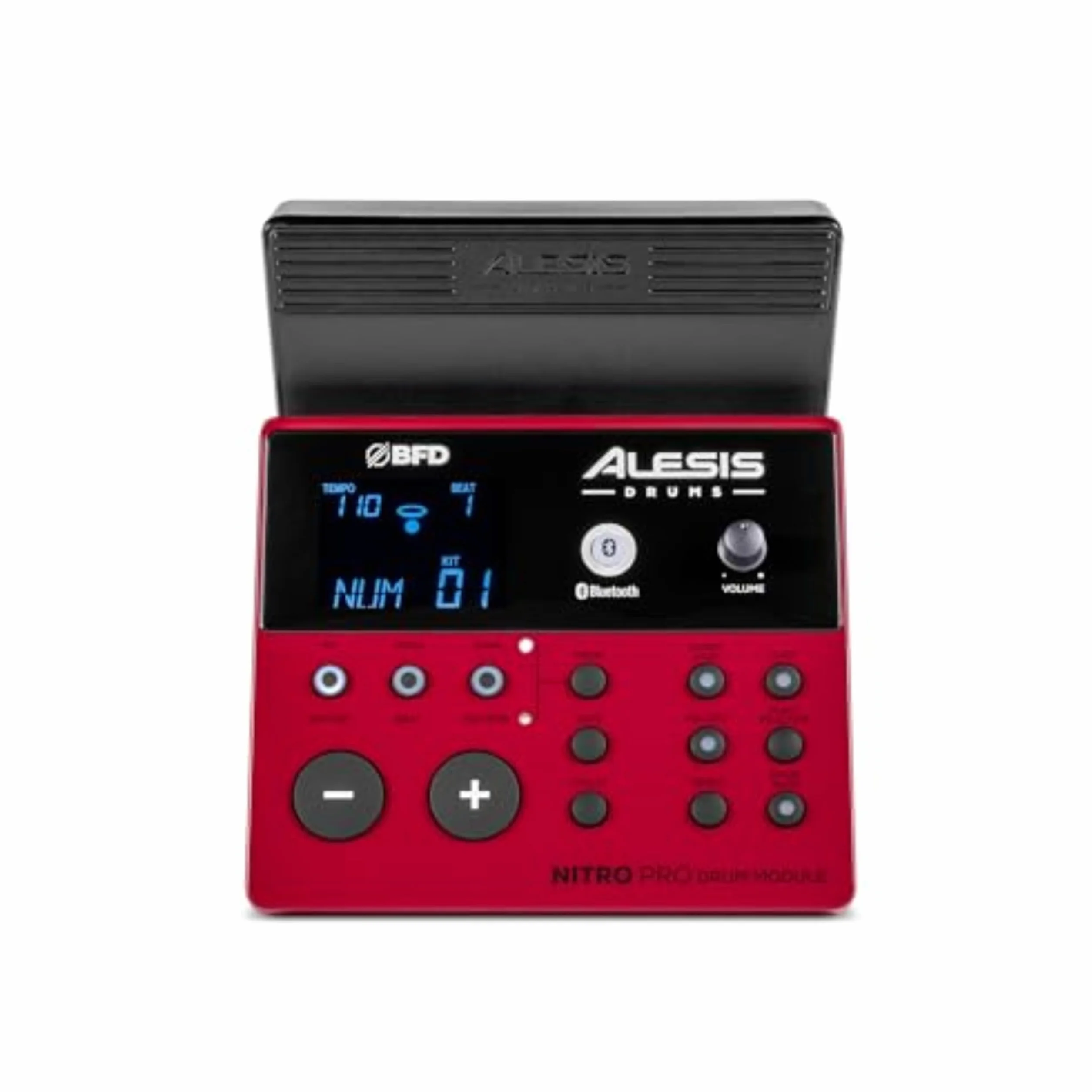 Alesis Nitro Pro Elektryczna perkusja z 2-strefowymi padami siatkowymi, 500+ brzmień BFD, Bluetooth, Drumeo, USB MIDI, zgodna z 2 bębnami basowymi
