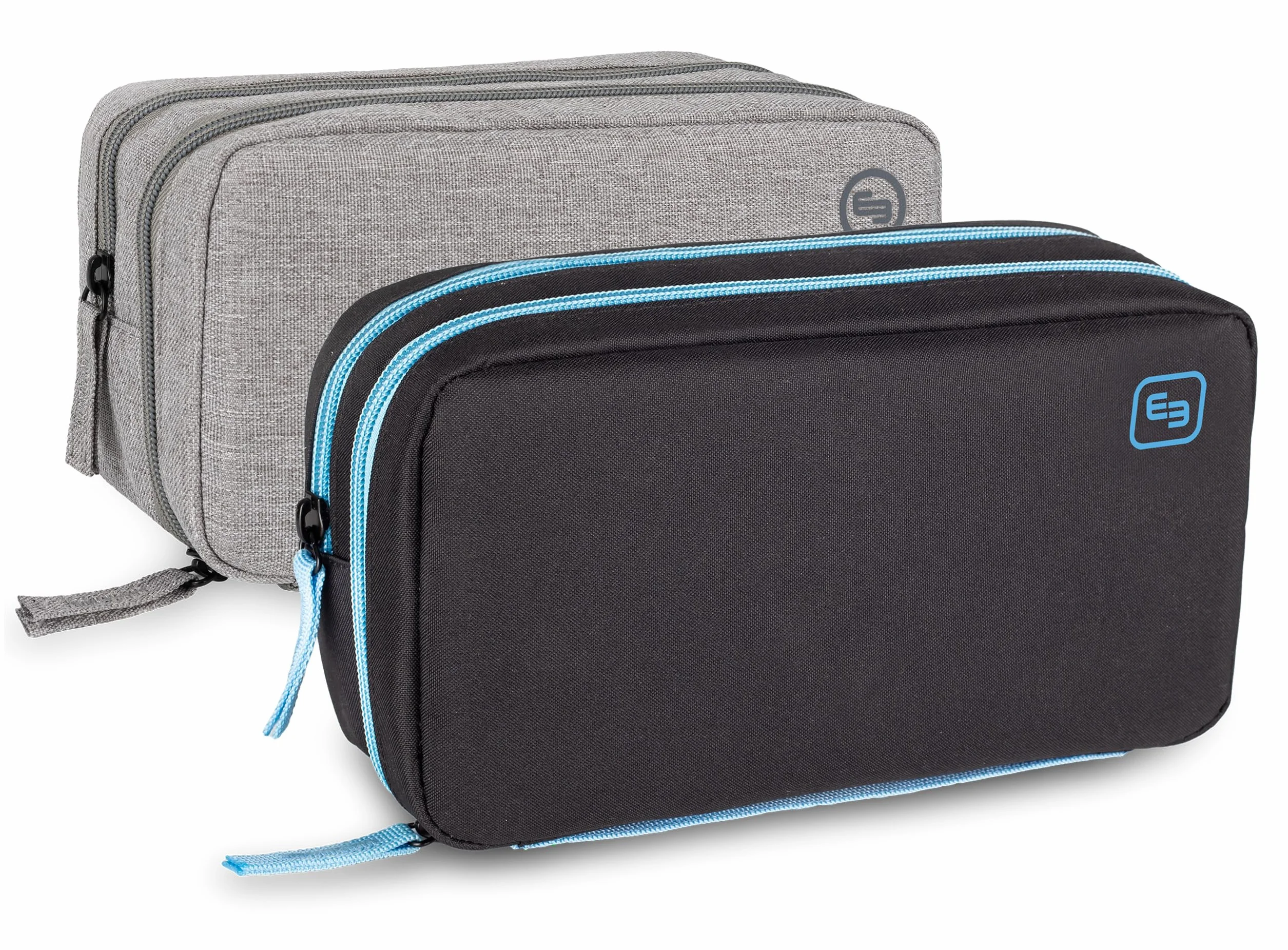 ELITE BAGS - DIABETIC'S XL torba dla cukrzyków | różne warianty kolorystyczne | dużo miejsca do przechowywania | do codziennego użytku | termoizolacyjna | pasek na rękę, czarny i niebieski #, 22 x 12