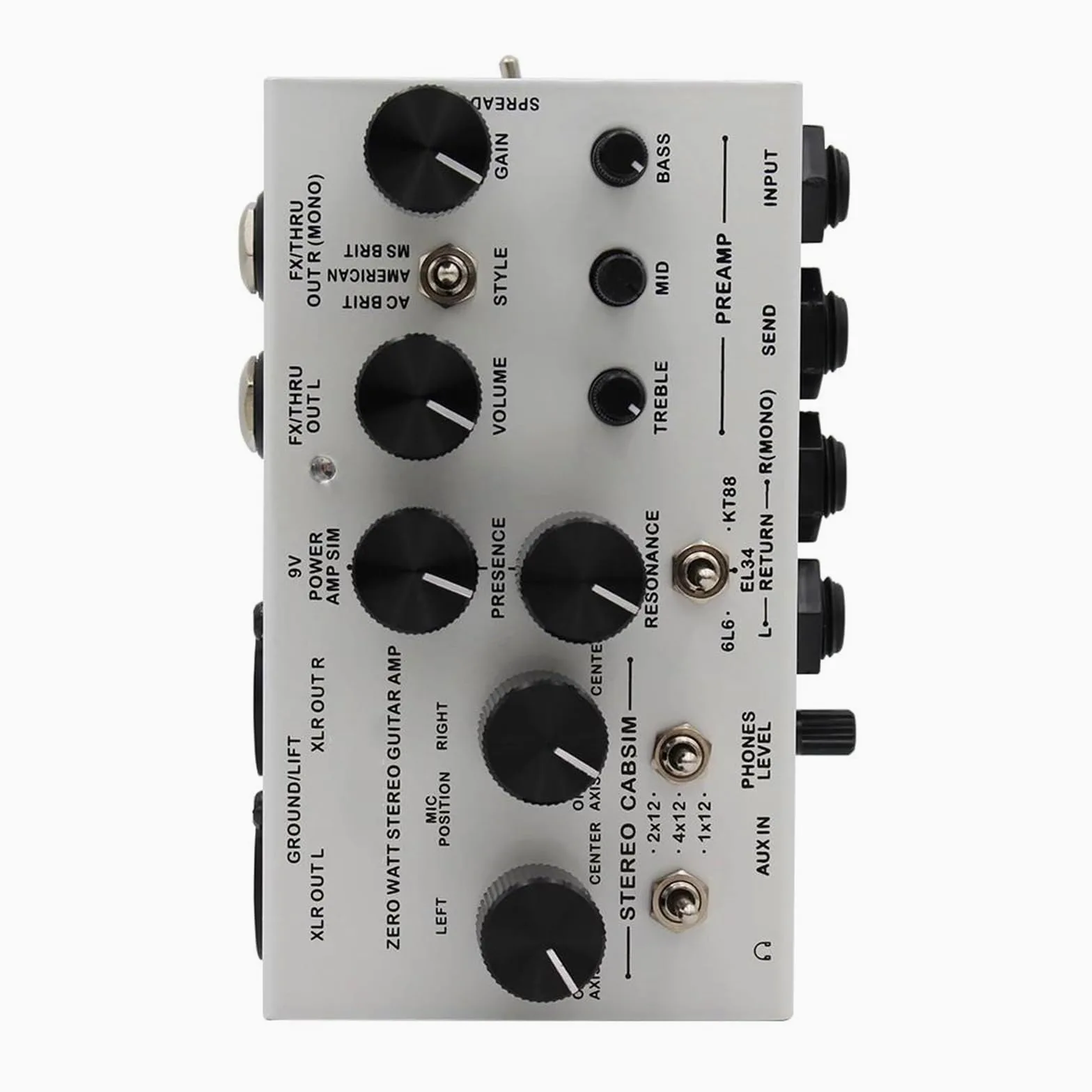Standardowy Pedał Efektowy Do Gitary Wzmacniacz Efektów Gitarowych Symulator Kolumny Stereo
