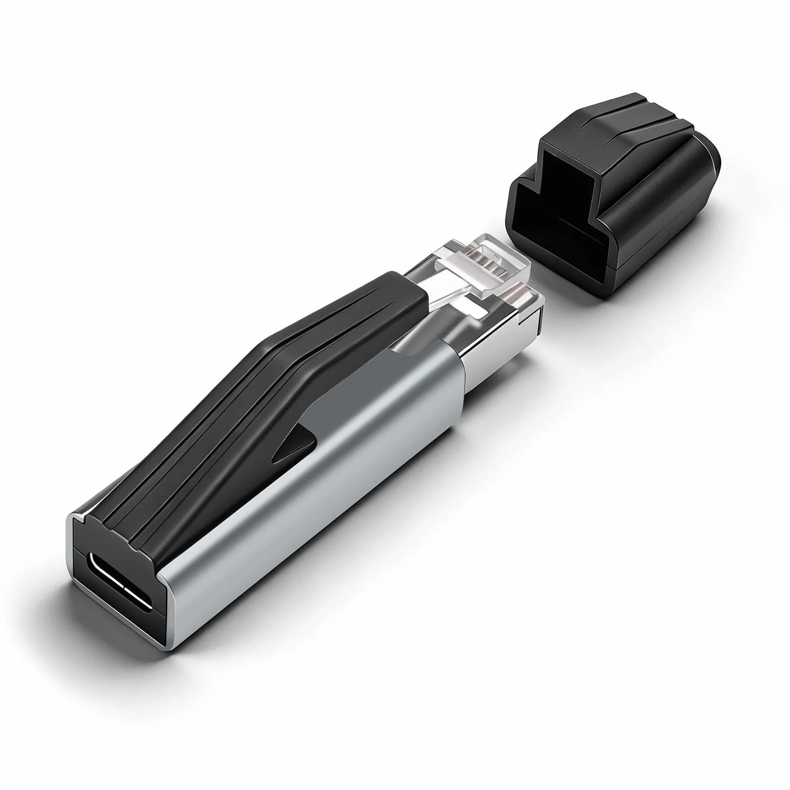 Adapter USB C na Ethernet, złącze USB-C żeńskie na męskie złącze gigabitowe RJ45 1000 Mb/s do Chromebooka/MacBooka Pro, Thunderbolt 3 typu C Network Dongle