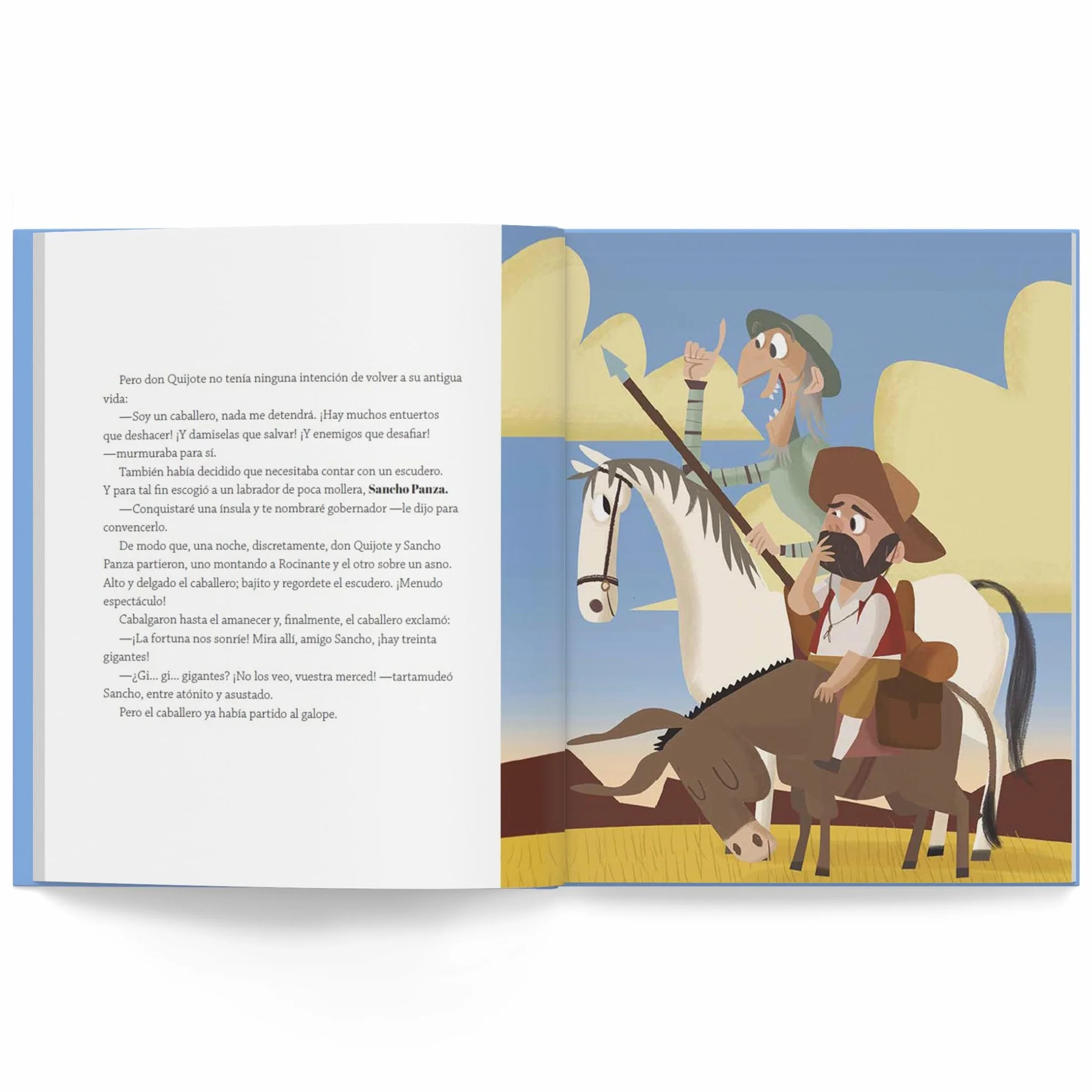 Don Quijote de la Mancha: Libro infantil con juegos y actividades extra | Los grandes clásicos de la literatura, convertidos en preciosos cuentos para niños y niñas | Para primeros lectores. (1)