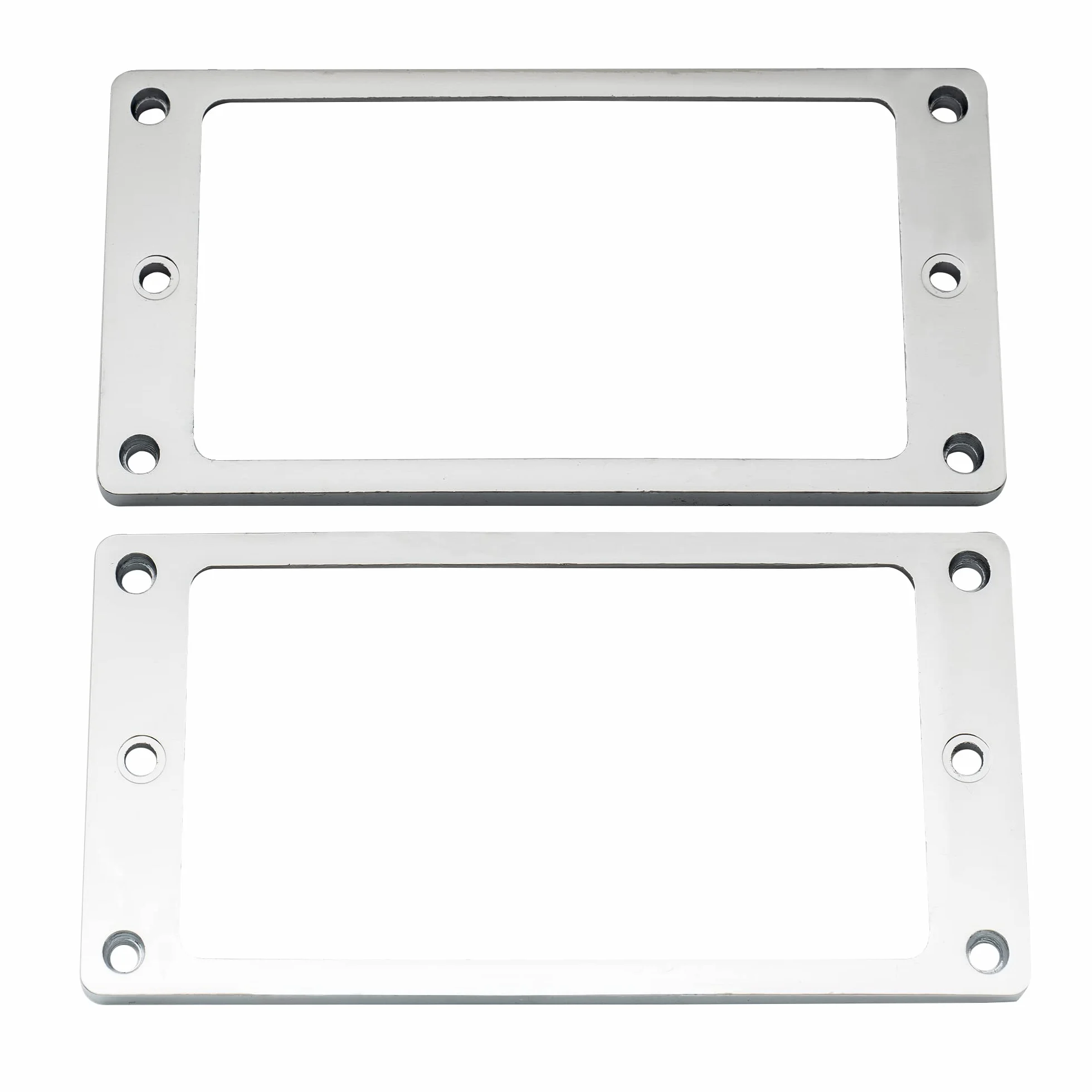Musiclily Płaska Spód Ramka Humbuckera Pickup Rings do Gitary Elektrycy, Chrom(2 szt.)