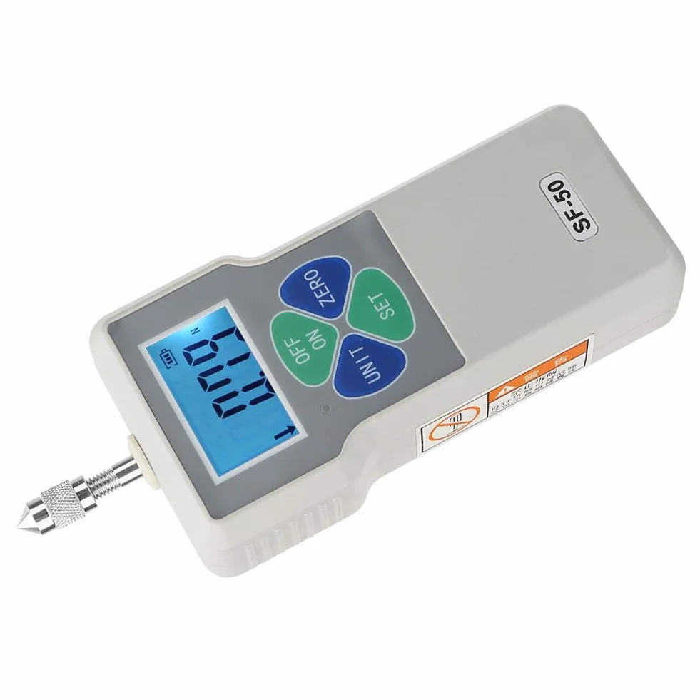 Przenośny tester push-and-pull Fafeicy SF-50, cyfrowy miernik siły, zintegrowany czujnik o wysokiej czułości, 50N 100-240V (wtyczka EU)