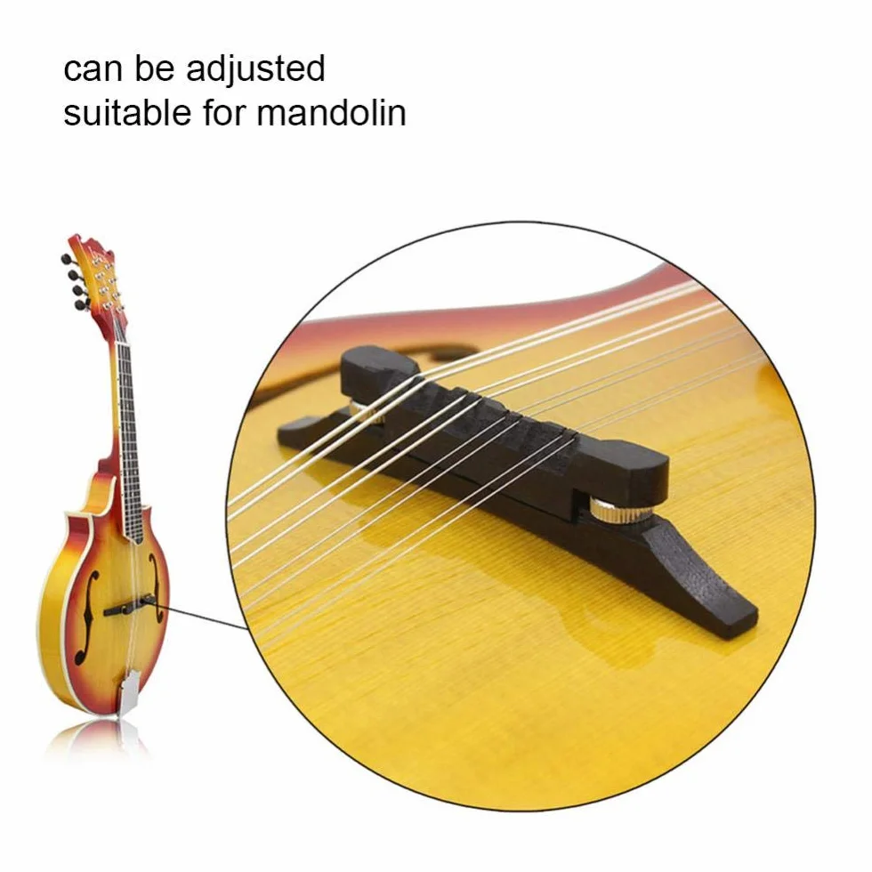Mandolinowy mostek sznurkowy, palisander regulowana wysokość mostka mandolina instrument DIY części naprawcze