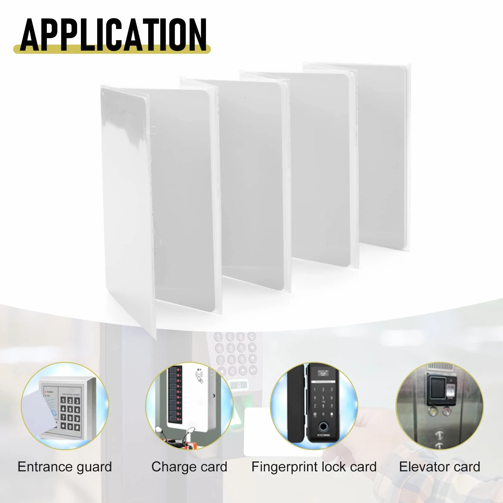 10 . RFID NFCsmart Chip Badge Clone 0 Sector Writable Tag UID Access Control Cienka karta 13,56 MHz do wielokrotnego zapisywania