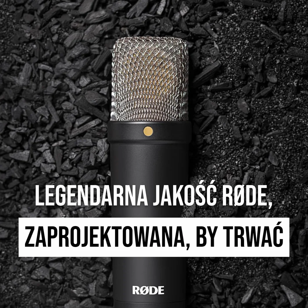 RØDE Nt1 Signature Mikrofon Pojemnościowy, Czarny, ‎5,2 x 5,2 x 18,9 cm