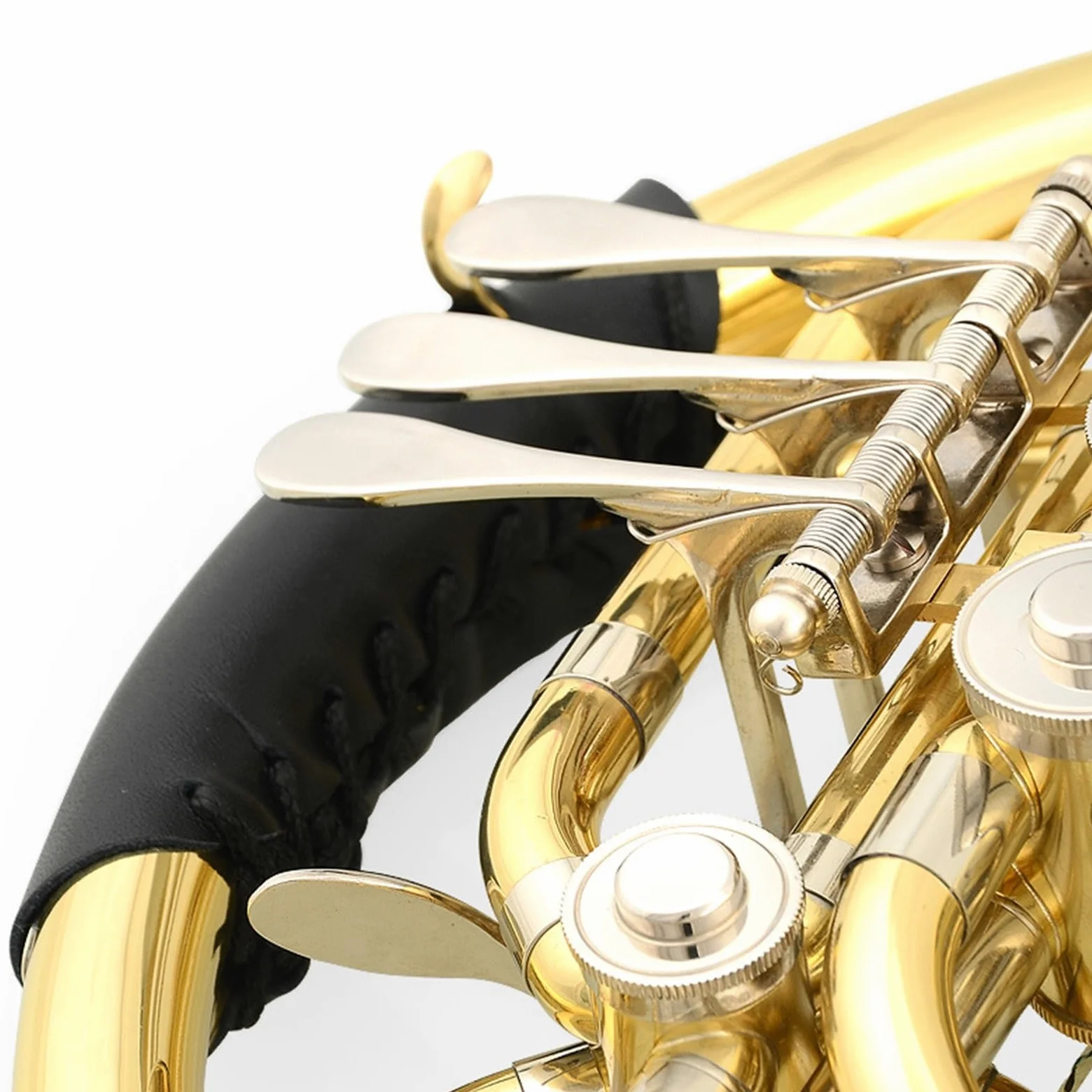 Róg Francuski Mosiądz Dwurzędowy Róg Francuski F Dur Klucz B Lakierowany Złocony Niklowany Z Białą Miedzią Zmieniający Wysokość Dźwięku