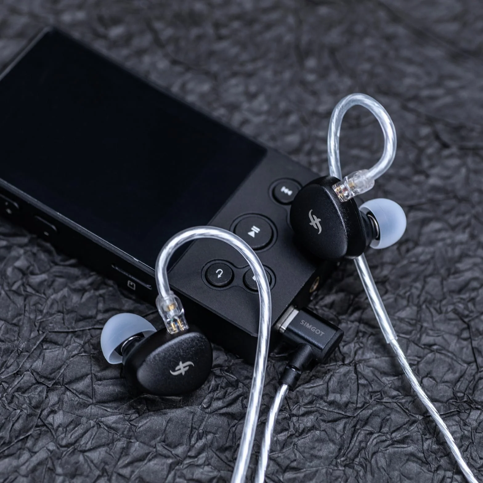 LINSOUL SIMGOT EA500 DSP dynamiczny sterownik 10 mm monitor douszny, Dual Cavity IEM z wymienną dyszą tuningową, zdejmowany 2-pinowy posrebrzany kabel dla audiofilów