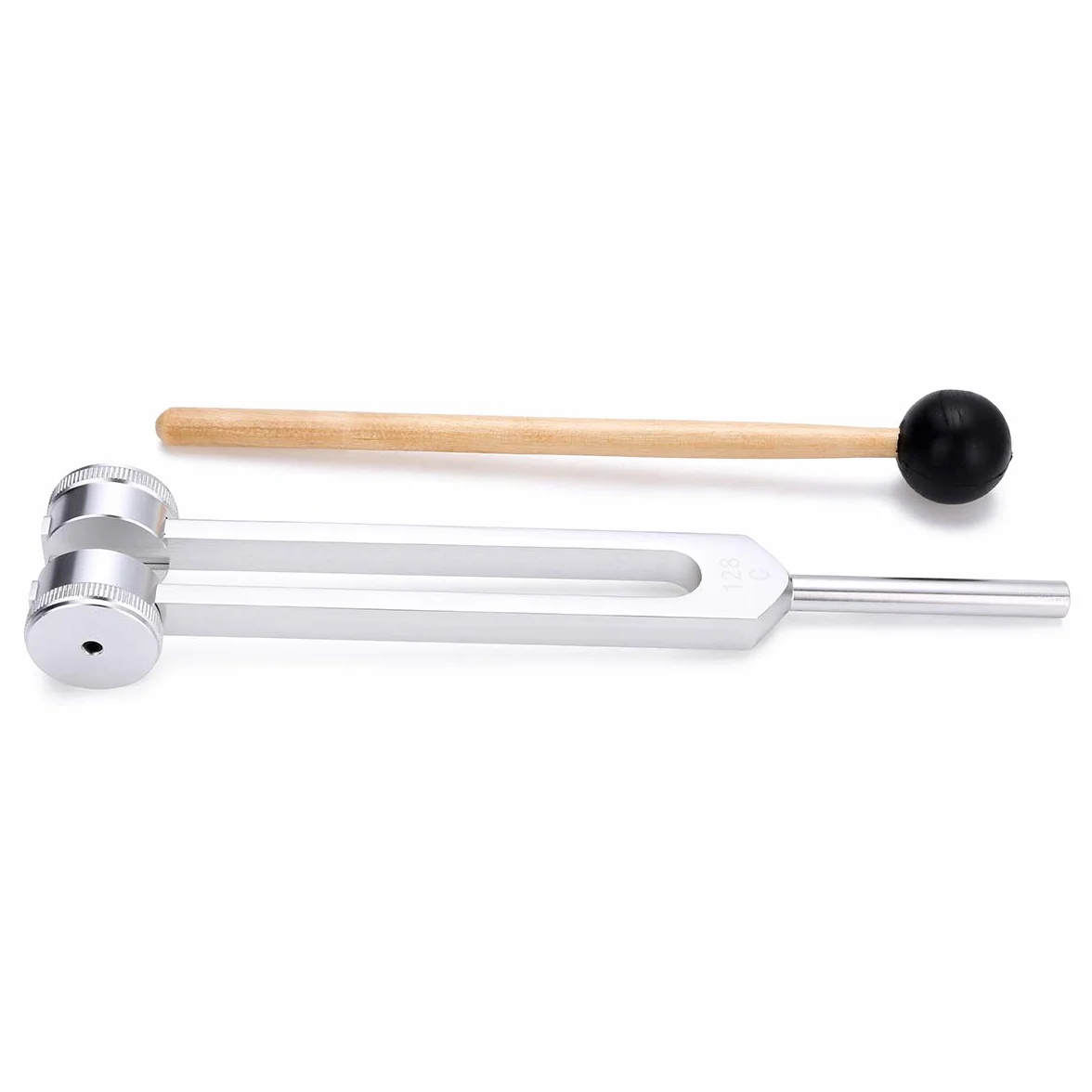 Taylor Tuning Fork 128 Hz C-128 Medyczny Niemagnetyczny Aluminiowy z Młotkiem Udarowym