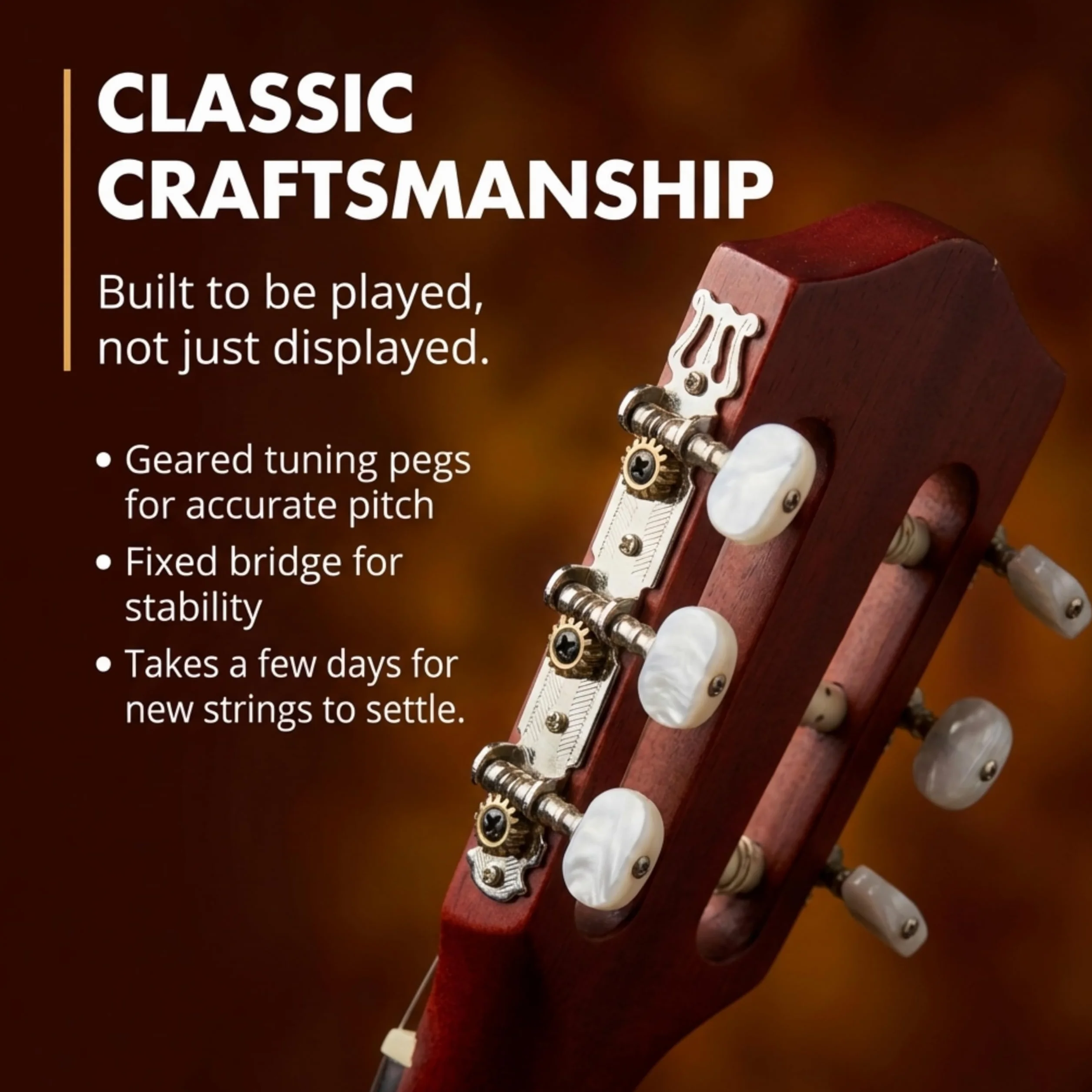 Music Alley dziecięca gitara akustyczna 3/4 z lekcjami, Naturalny