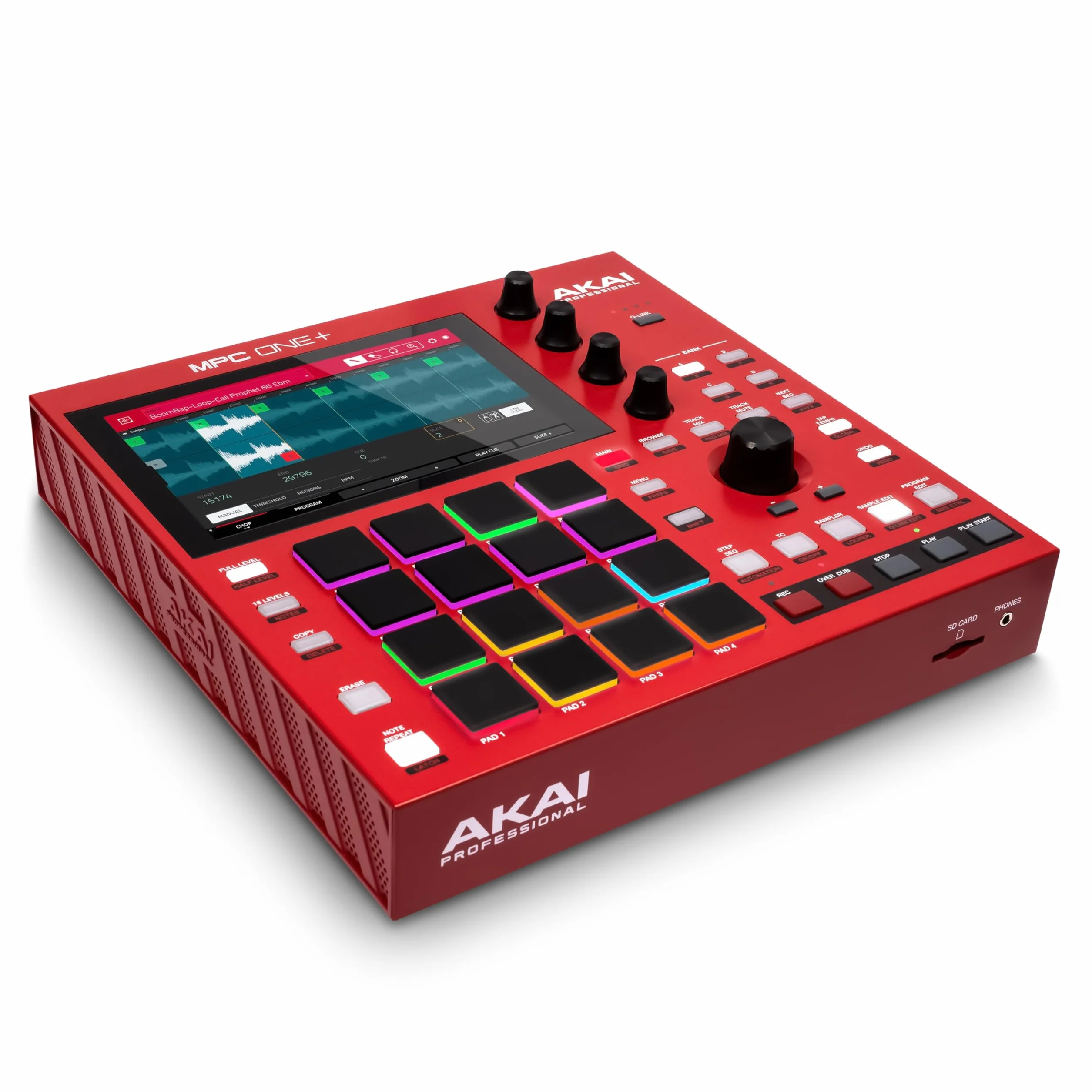 Akai Professional MPC One+ samodzielny automat perkusyjny, beat maker i kontroler MIDI z WiFi, Bluetooth, padami perkusyjnymi, ekranem dotykowym i integracją z Native Instruments