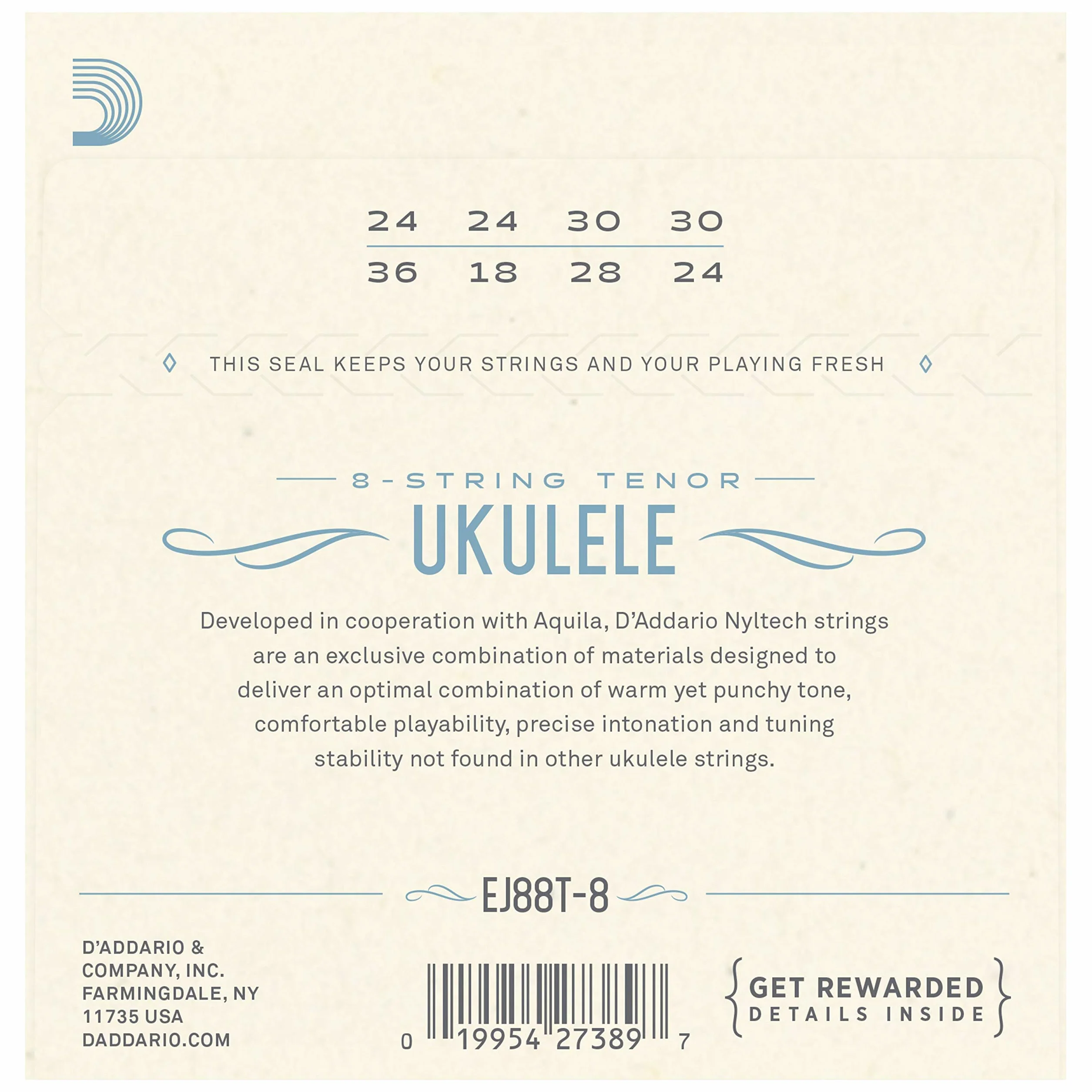 D'Addario EJ88T-8 Ukulele Strings - Struna