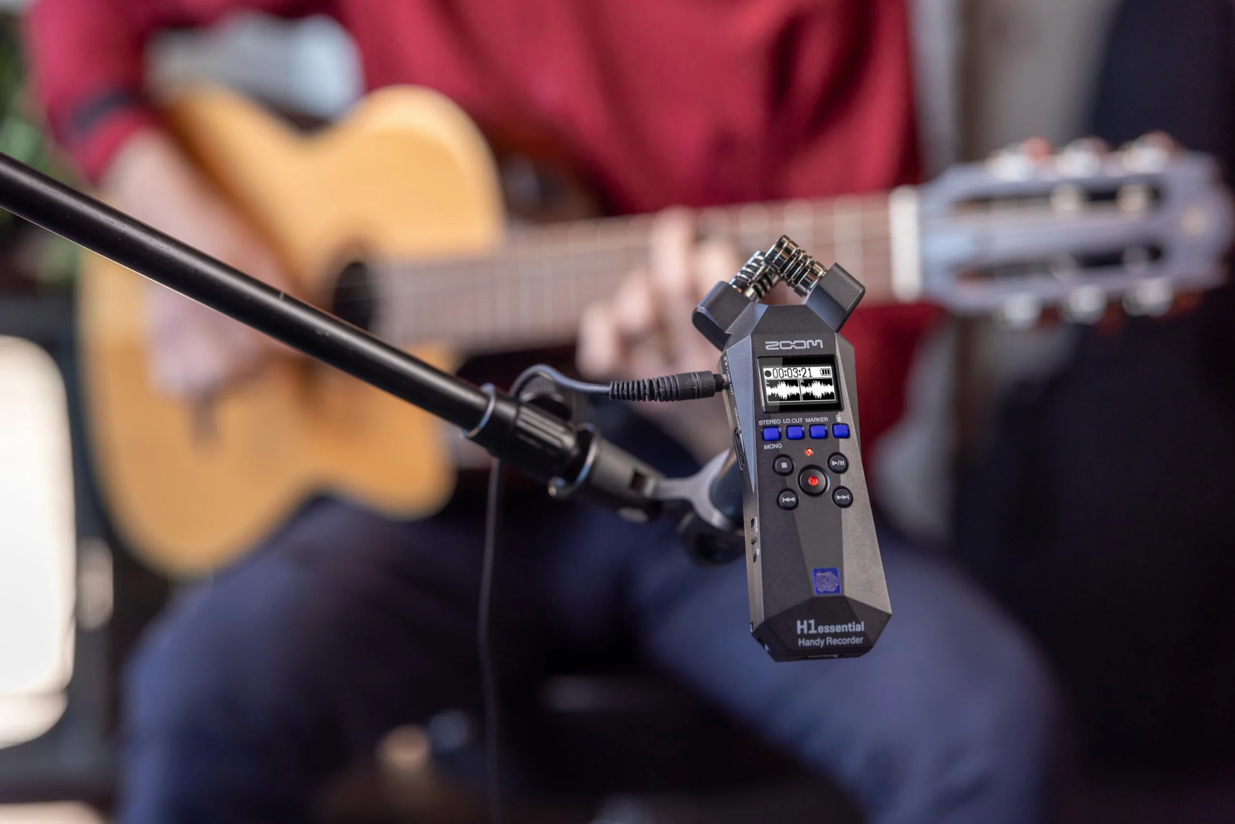 ZOOM H1essential Rejestrator Dźwięku 32-bit float Przenośny Audio Czarny