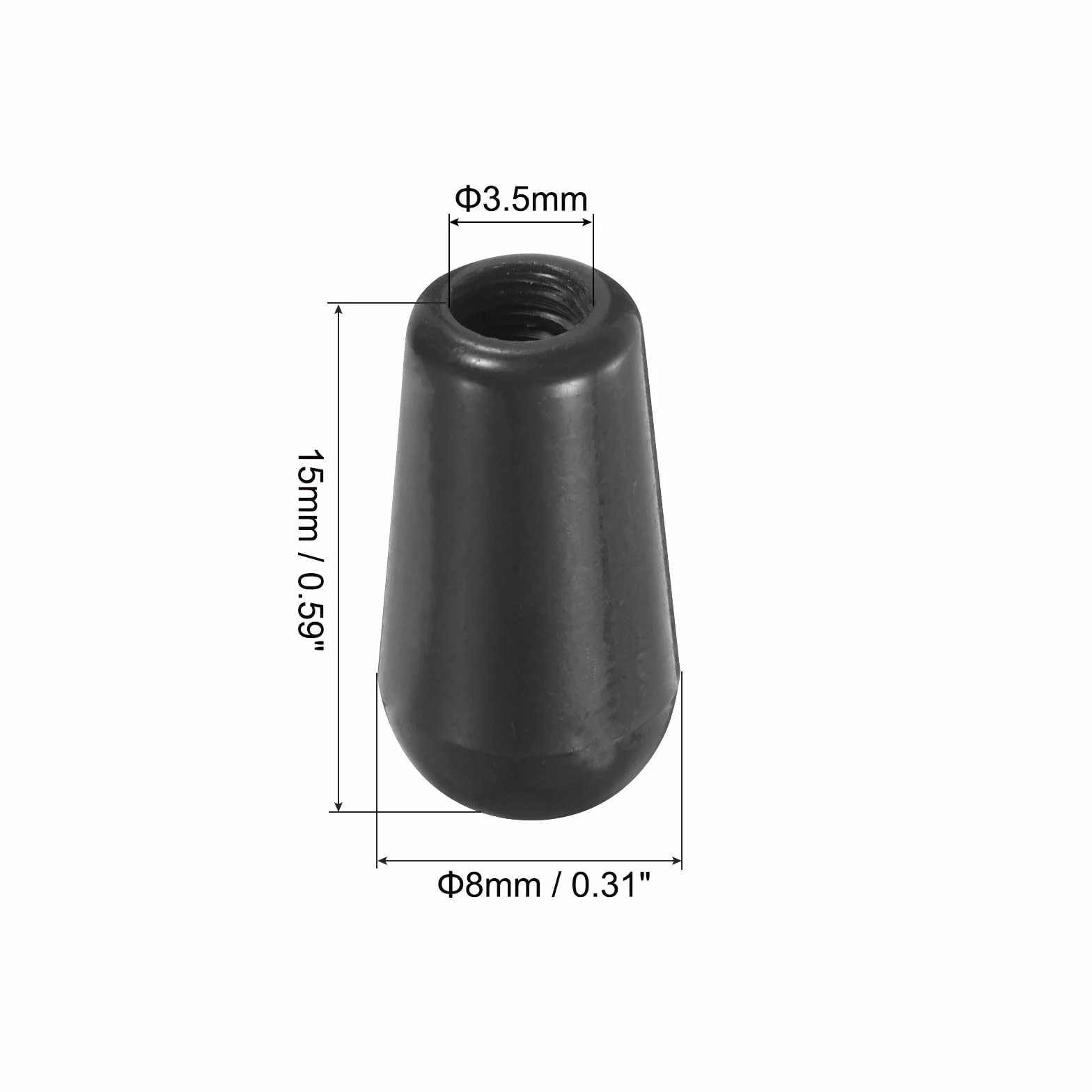 QUARKZMAN 4 szt. M3.5 3-drożny przełącznik do gitary elektrycznej LP Plastikowe gałki przełącznikowe do gitary elektrycznej, czarny