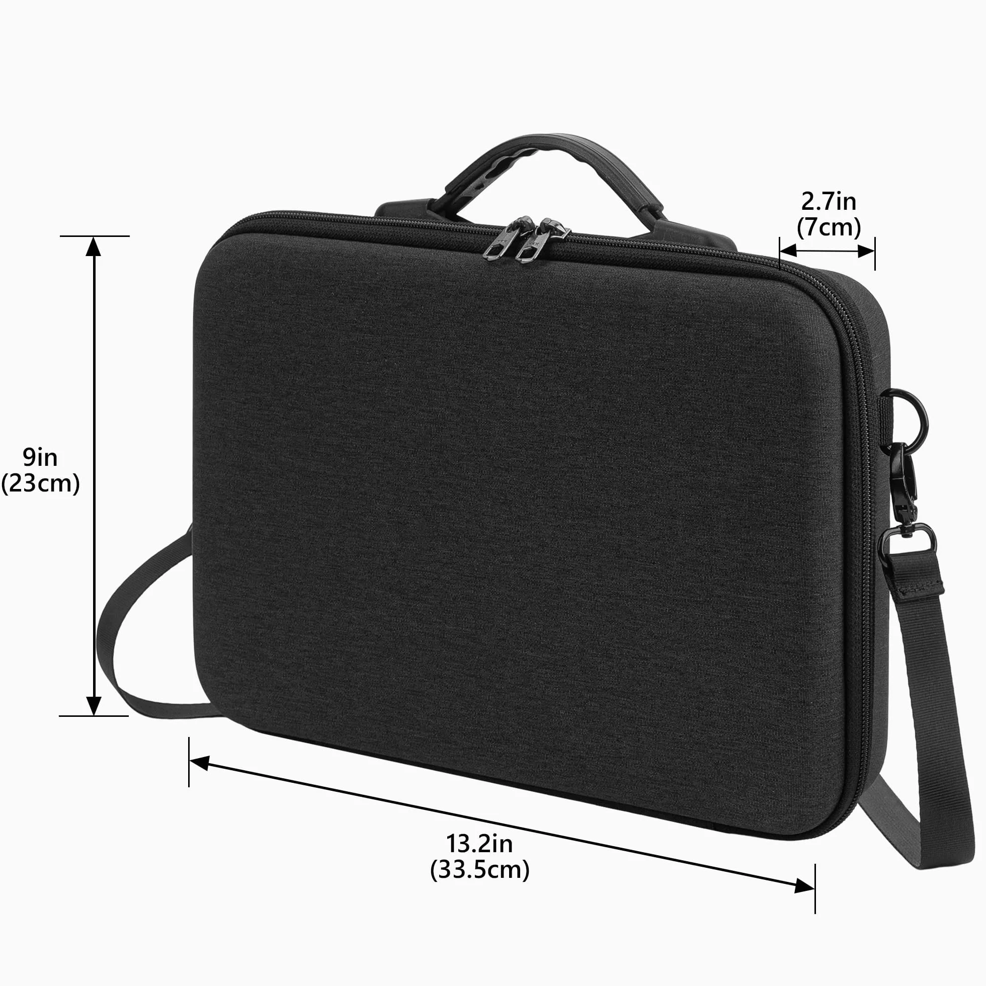 Geekria twarda walizka podróżna kompatybilna z Akai Professional MPC Sample Portable Groovebox, torba do przenoszenia samplera audio (ciemnoszara)